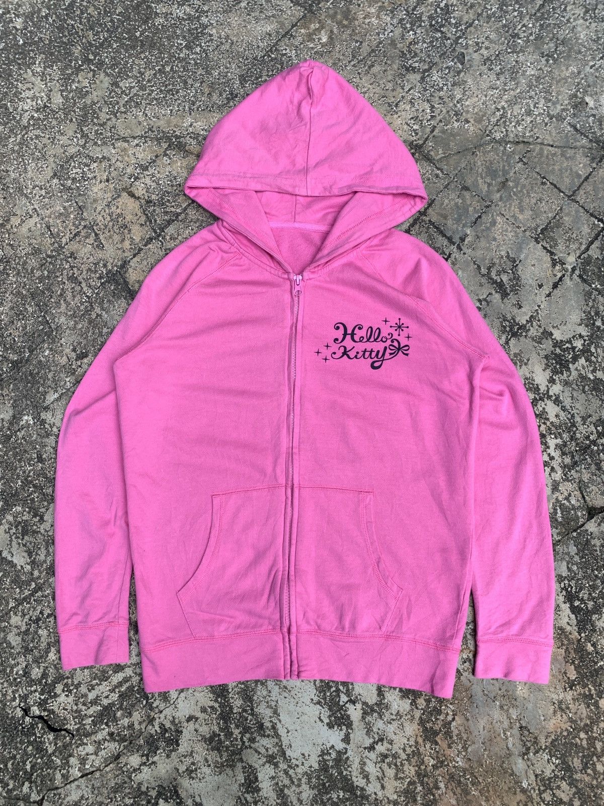 Anime × Cartoon Network × Vintage 2000s Hello Kitty Pink Sparks Cute Pop Lovey Graphic Hoodie Size M / US 6-8 / IT 42-44 - 4 Thumbnail
