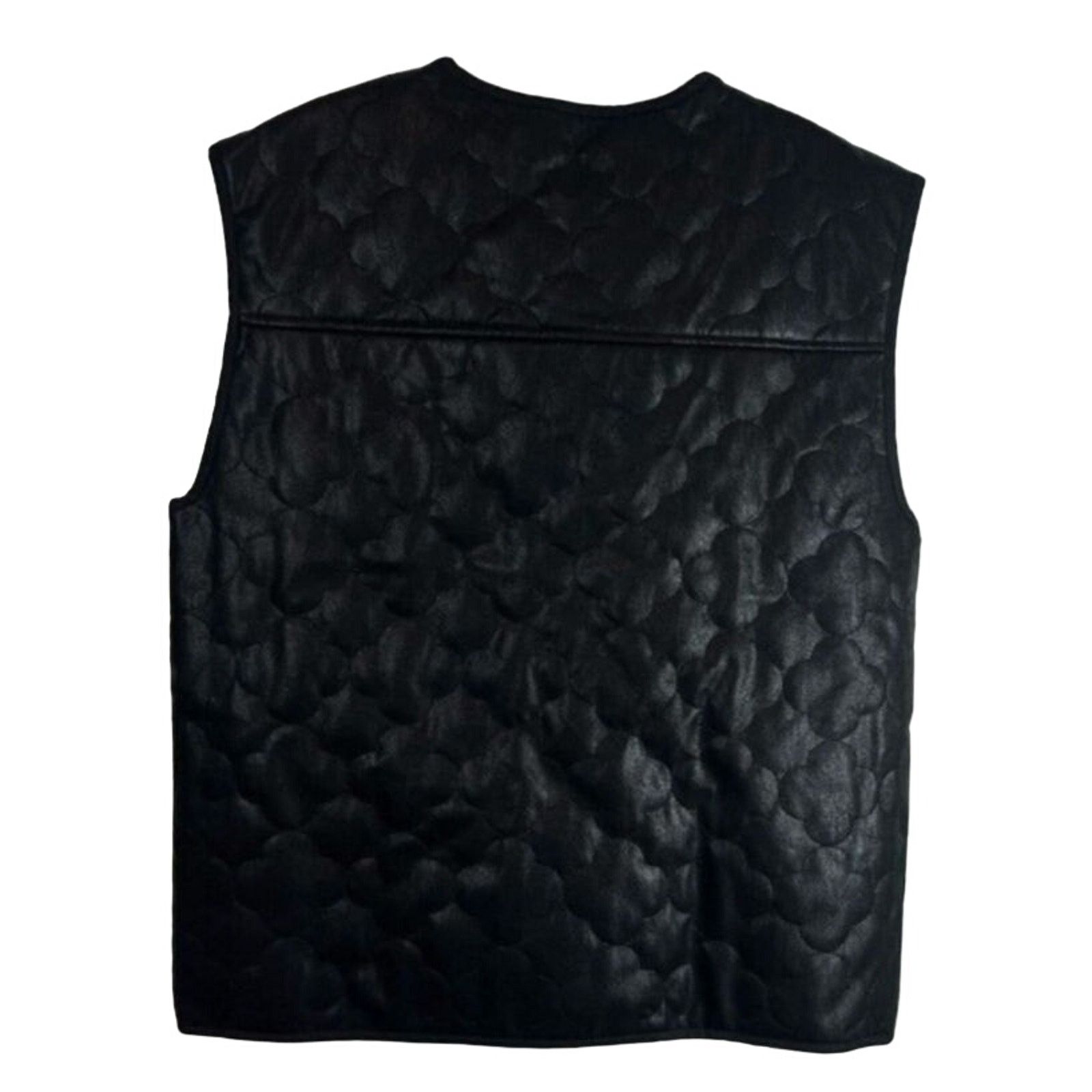 Anthropologie New FRNCH Paris Gisette Faux Leather Quilted Vest $150 OS Size ONE SIZE - 6 Thumbnail