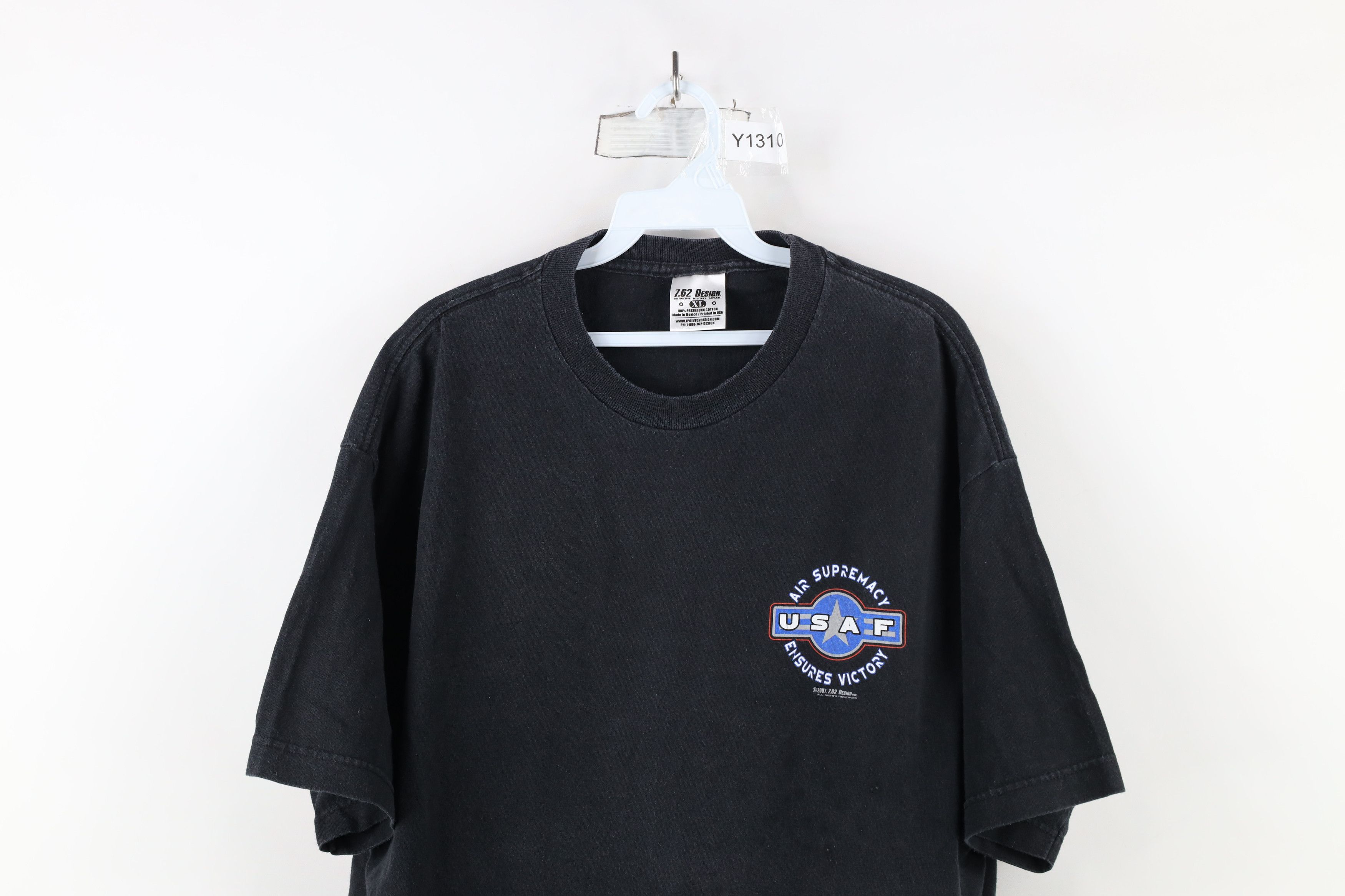 Vintage Vintage Y2K 2007 United States Air Force Jet Plane T-Shirt Size US XL / EU 56 / 4 - 2 Thumbnail