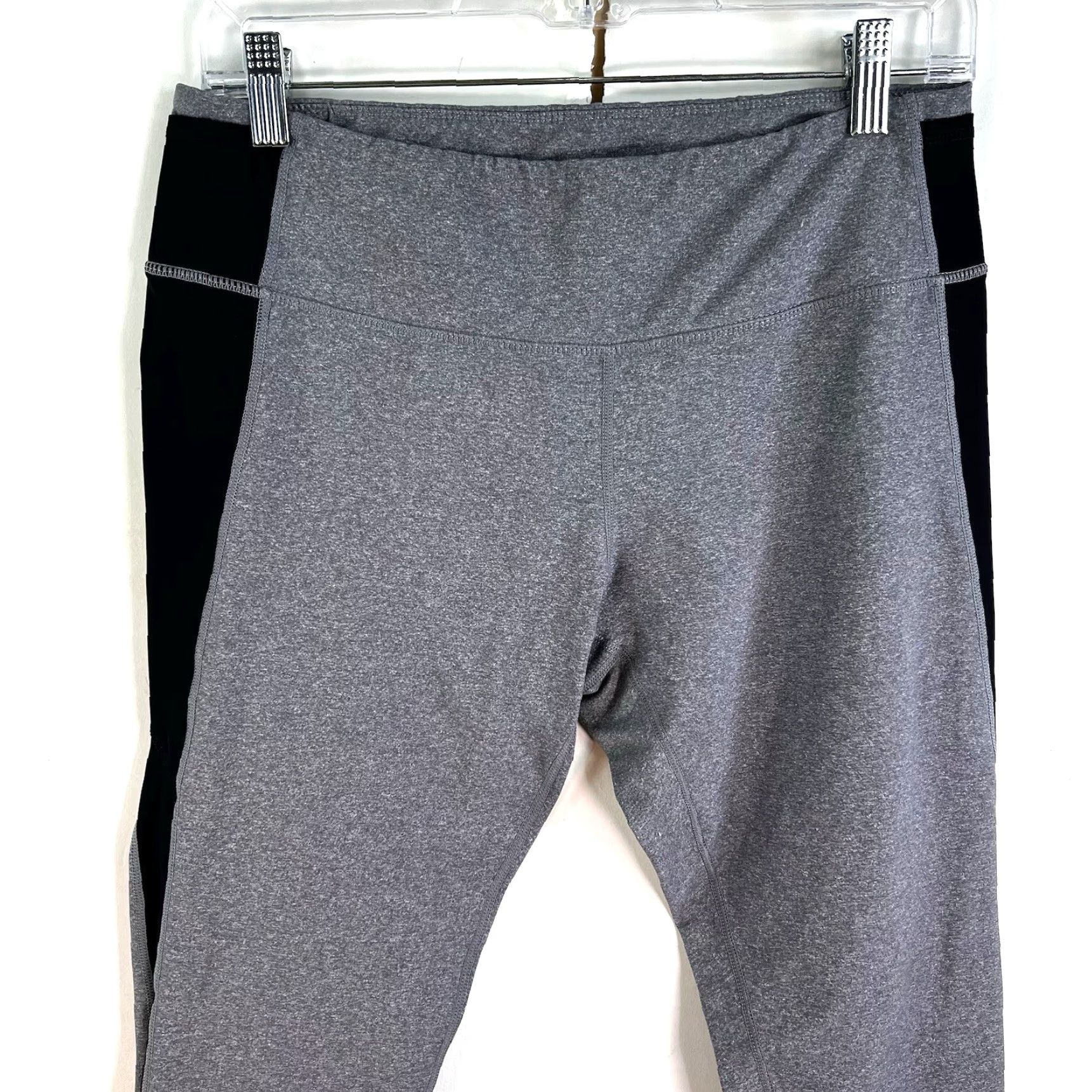Lululemon VINTAGE Lululemon Activewear Leggings Size 12 Womens Gray Striped Tapered Fitness Yoga Running Size 34" / US 12 / IT 48 - 2 Thumbnail