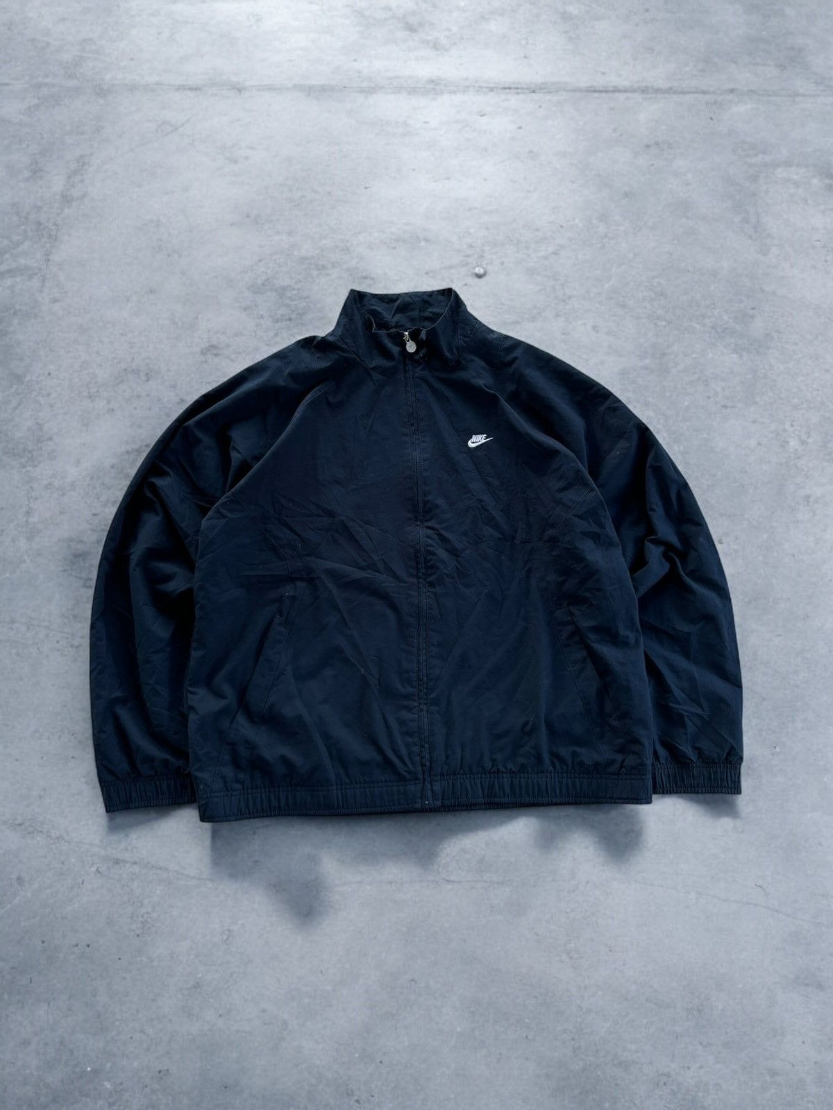 Nike × Vintage 00s Nike Swoosh Vintage Y2K Nylon Oversized Retro Jacket Size US XL / EU 56 / 4 - 1 Thumbnail