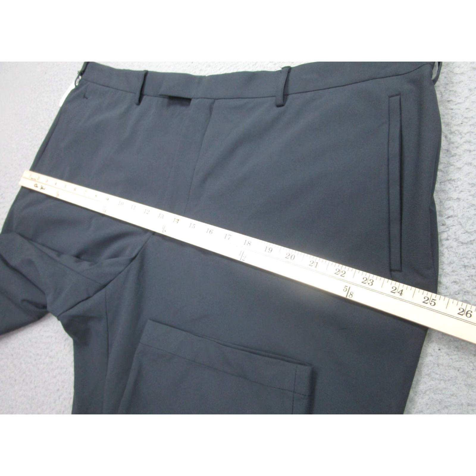 Vintage Sene Pants Mens 42x34 Gray Soho Flex Tech Stretch Performance Dress Slacks Shirt Pants Size US 42 / EU 58 - 5 Thumbnail