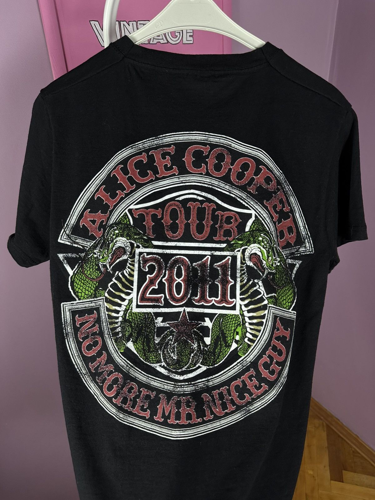 Fruit Of The Loom Alice Cooper TShirt 2011 Tour No More Mr Nice Guy Band Size US S / EU 44-46 / 1 - 13 Thumbnail