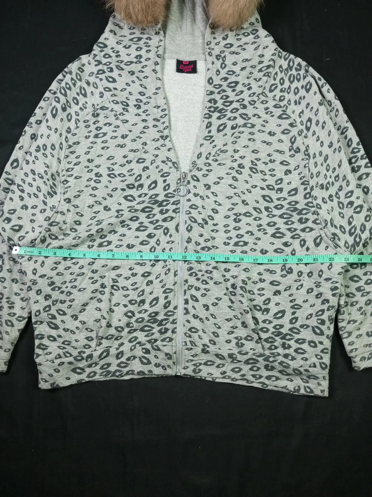 Japanese Brand × Le Grande Bleu (L.G.B.) LIQUID GIRL Oversized Fur Leopard Batwing Zip Hoodie Size US XXL / EU 58 / 5 - 12 Thumbnail