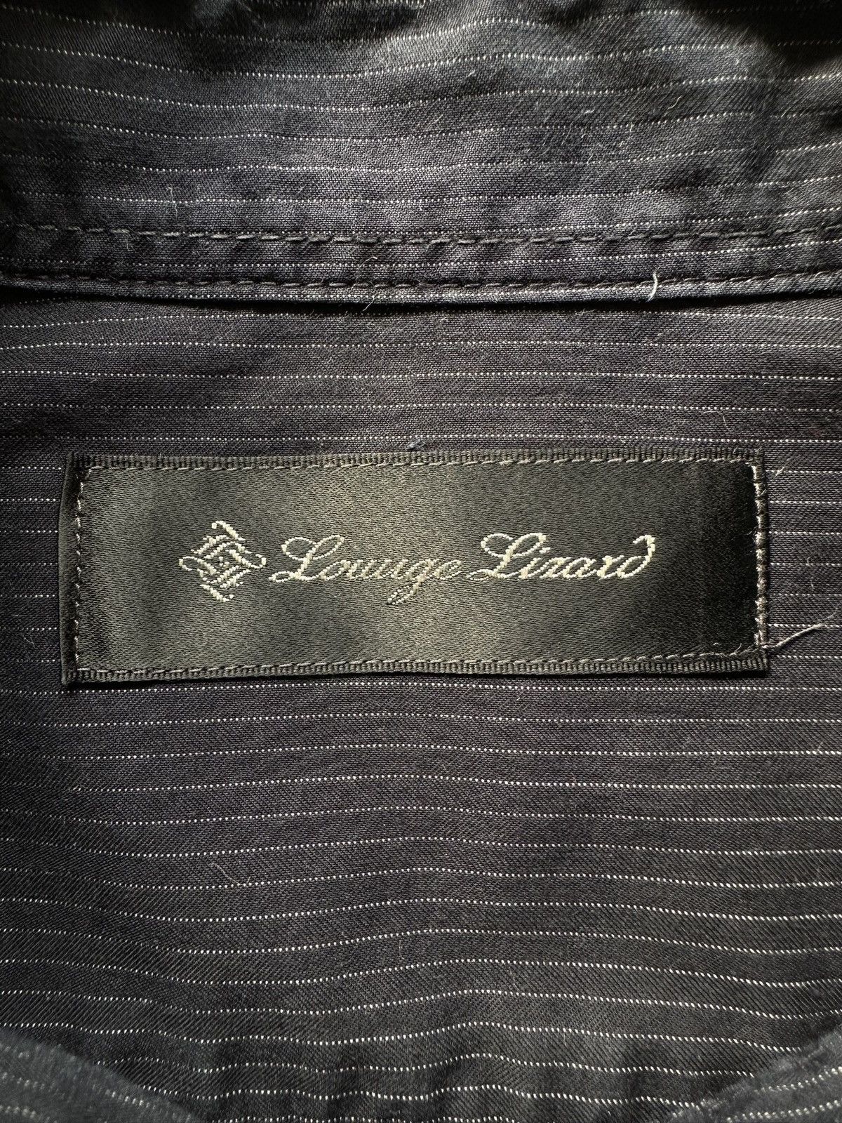 Lounge Lizard 00's - Lounge Lizard pinstripe double pocket shirt Size US M / EU 48-50 / 2 - 15 Thumbnail