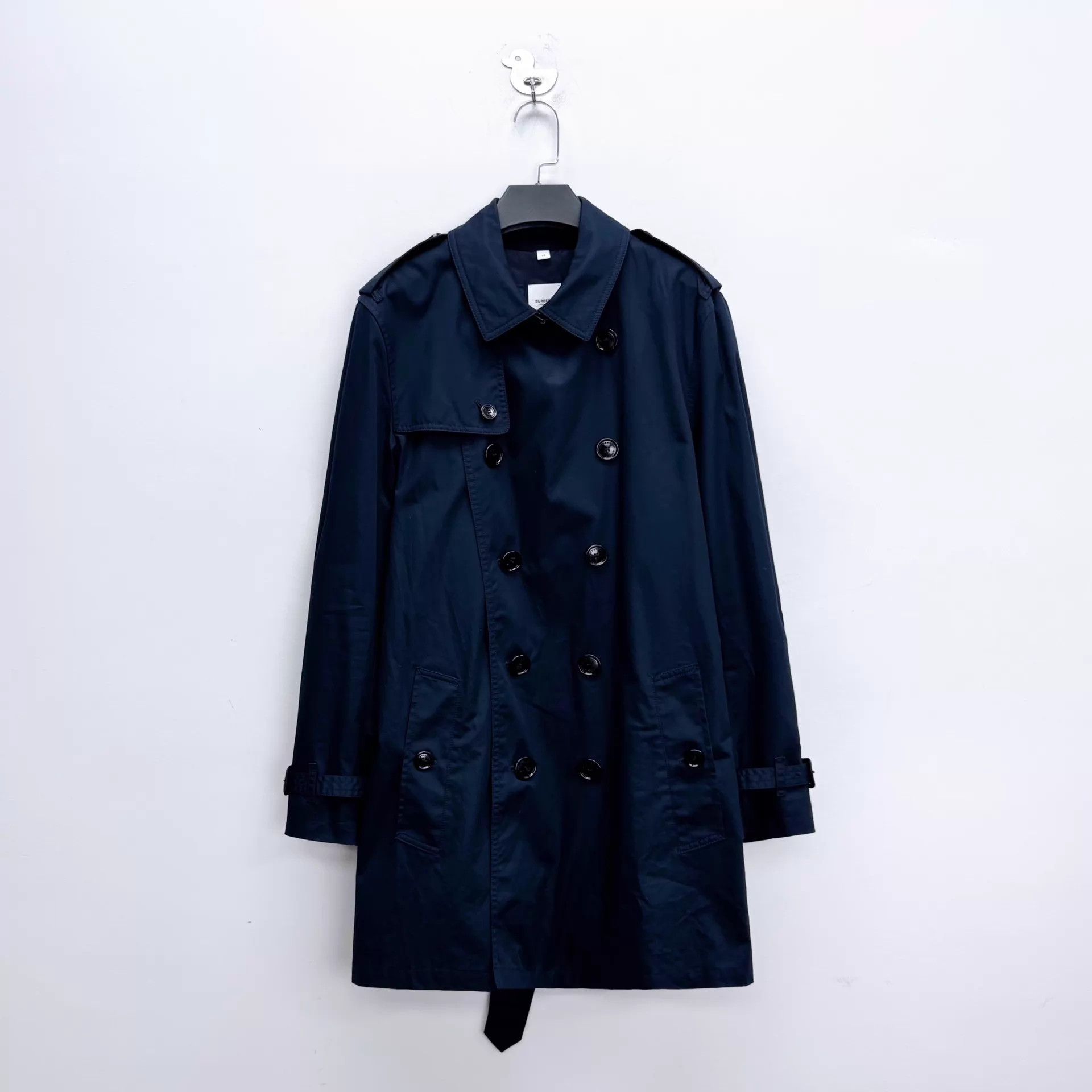 Burberry Burberry Navy DoubleBreasted Sandringham Trench 48 Unisex Size US M / EU 48-50 / 2 - 1 Thumbnail