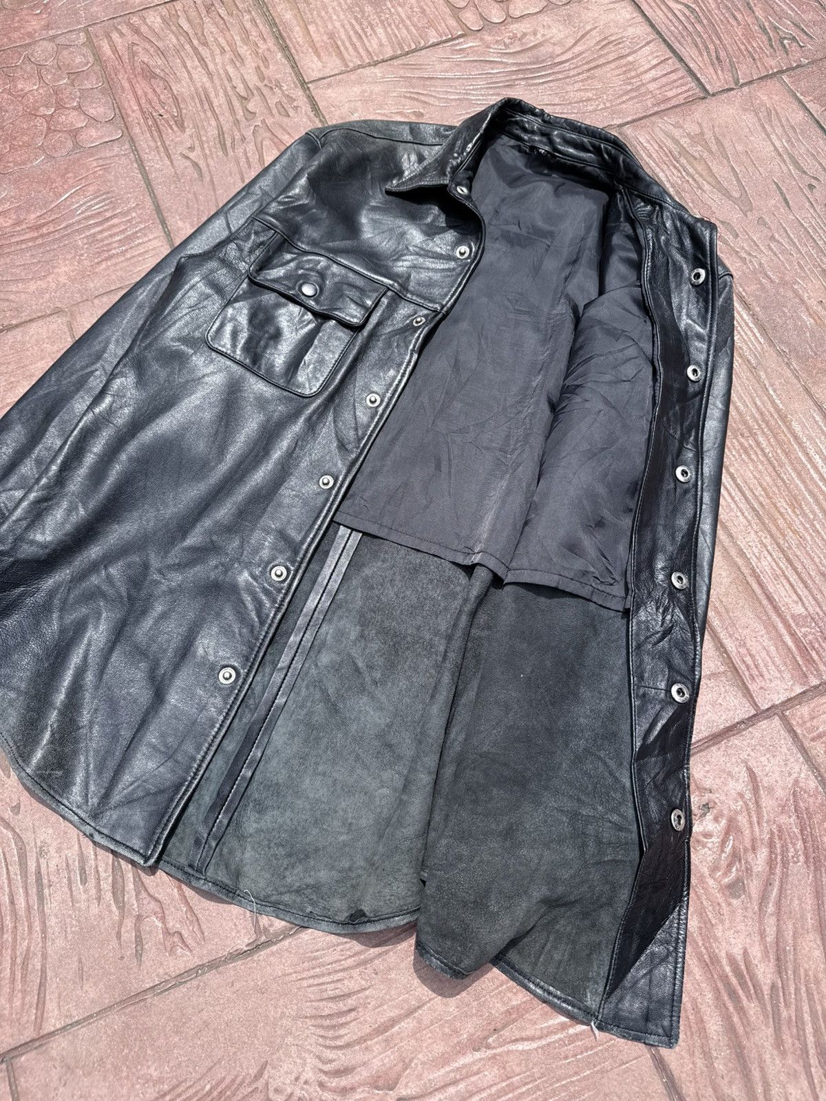 Genuine Leather Vintage UNBRAND Genuine Leather Button Ups Shirt Size US M / EU 48-50 / 2 - 7 Thumbnail