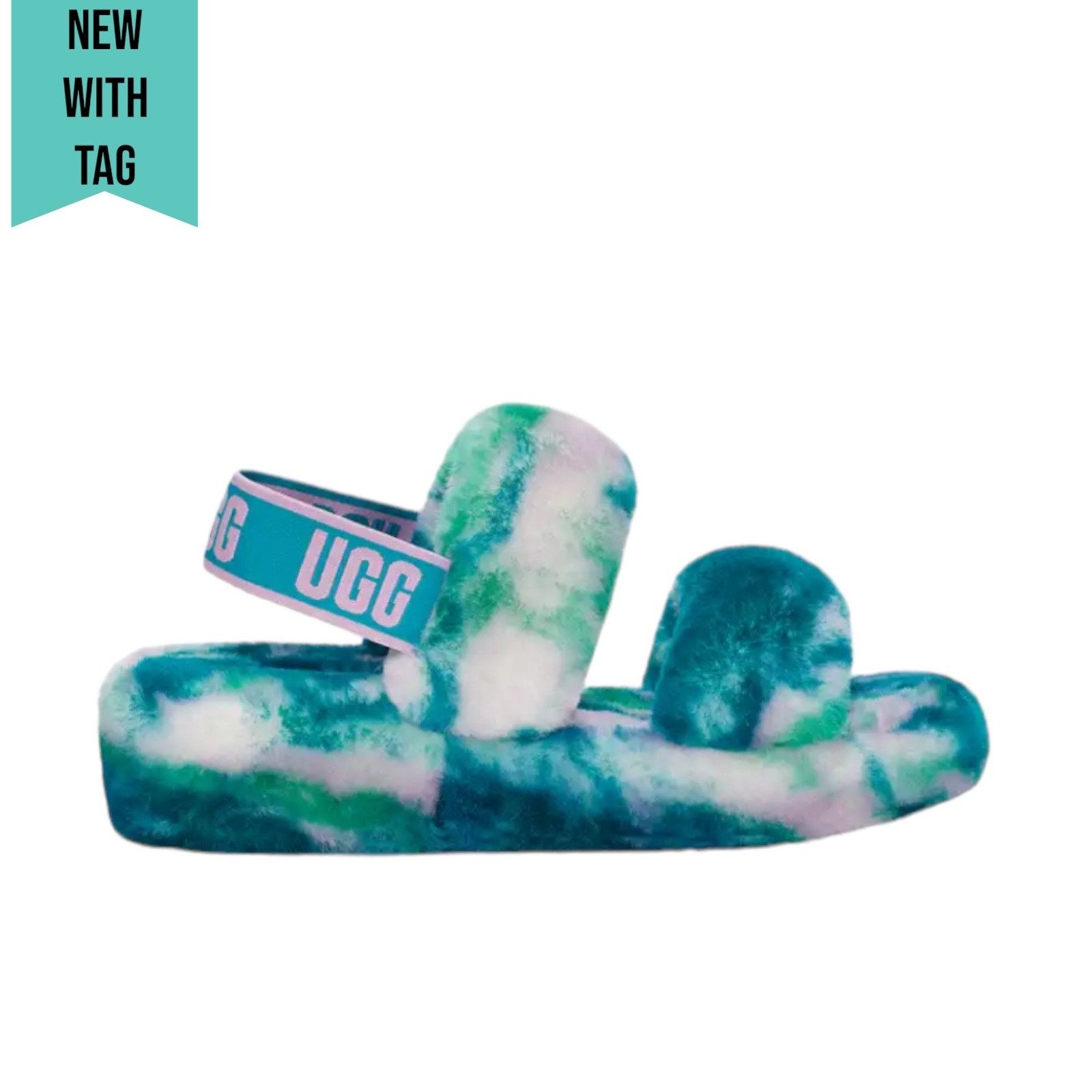 Ugg UGG Australia Oh Yeah Marble Sldie Sandals Turquoise Size 10 Size US 10 / IT 40 - 3 Thumbnail