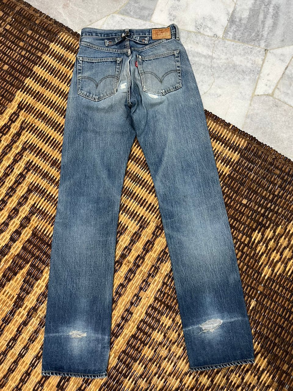 Levi's Vintage Clothing Vintage LVC Levis 702 buckle Back selvedge Jeans Size US 28 / EU 44 - 5 Thumbnail