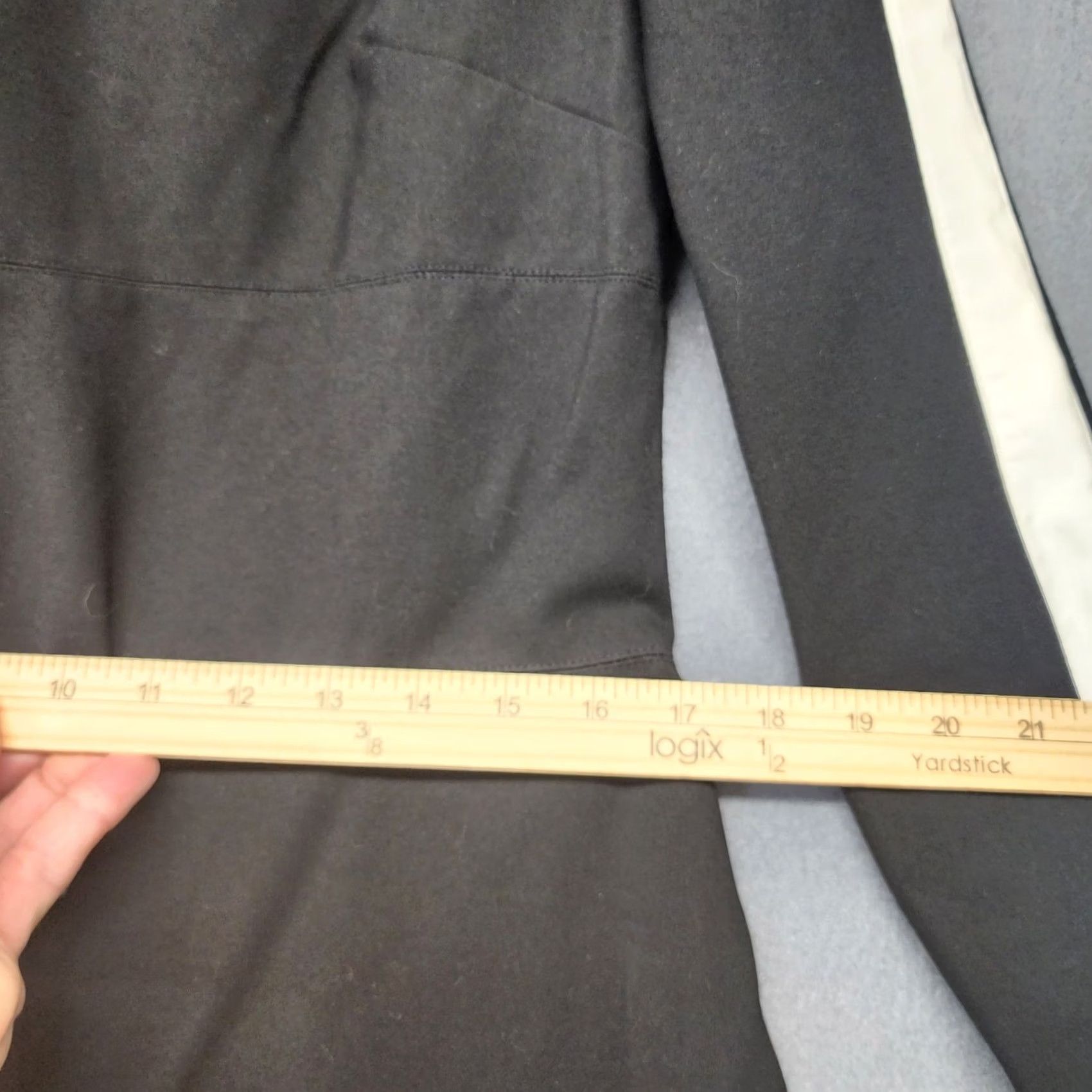 Ralph Lauren Ralph Lauren LRL Dress Women 16 Black Stretch Ponte Knit Zip Back Office Preppy Dress Knee Length Long Sleeve Zip Back Mens? Size XXL / US 16-18 / IT 52-54 - 6 Thumbnail