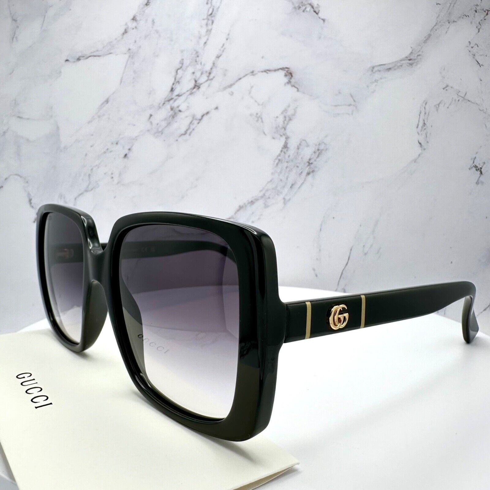 Gucci New Gucci Sunglasses Black Square Size ONE SIZE - 6 Thumbnail