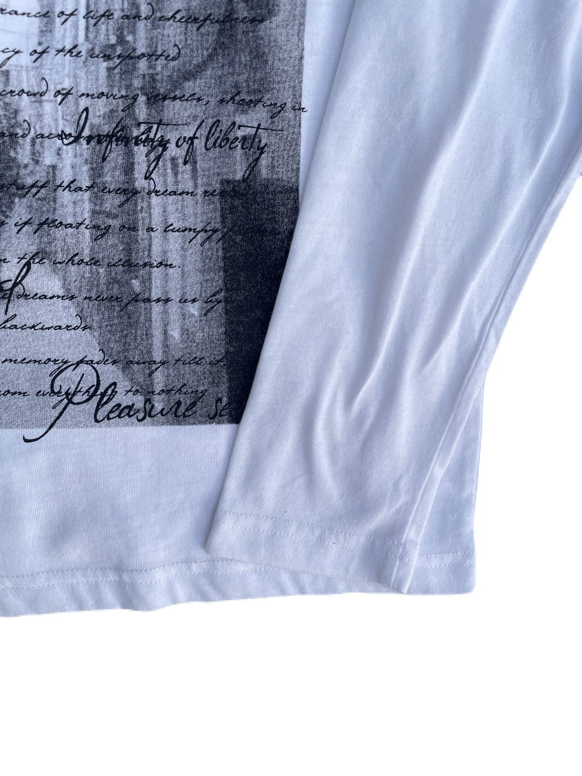 If Six Was Nine 2000s Japanese archive Vkei Poem V-Neck Long Sleeve Tee Size US XS / EU 42 / 0 - 6 Thumbnail