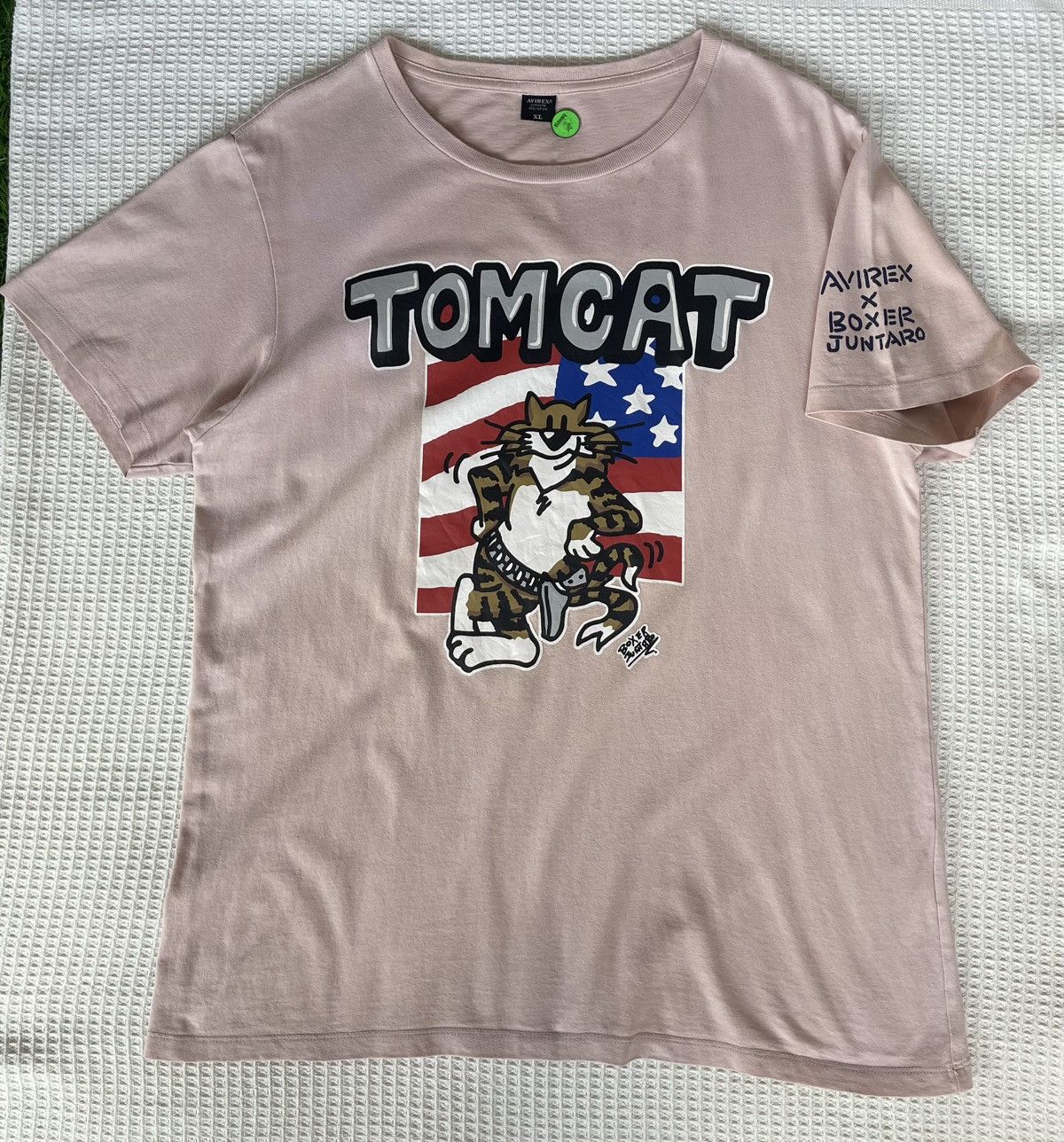 Avirex Vintage’y2k🔥AVIREX x BOXER JUNTARO TOMCAT🔥Big Print Tshirt Size US XL / EU 56 / 4 - 2 Thumbnail