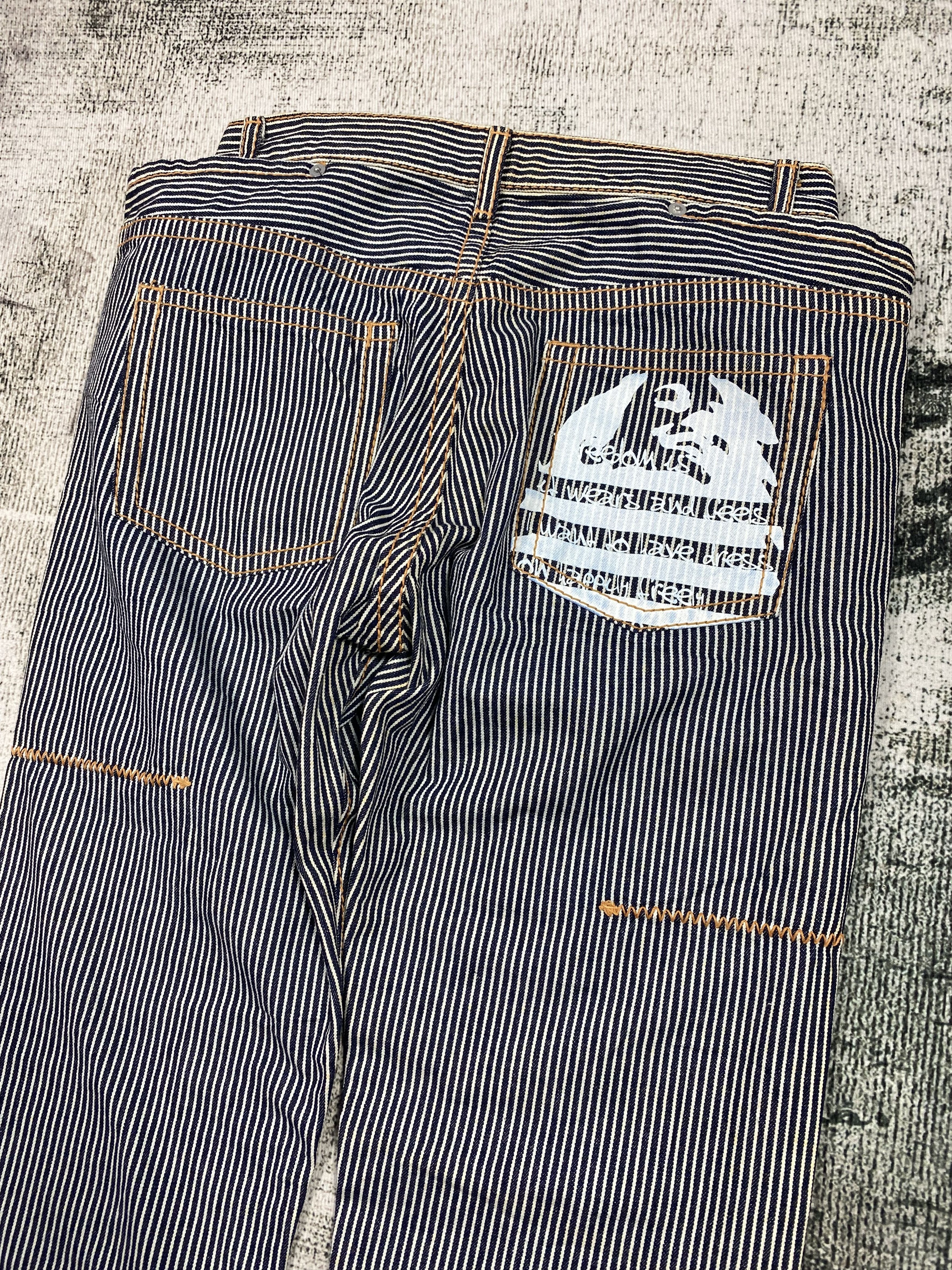 Designer Japanese Keiji Itakura Wabash Denim Rare Pocket Designed Size US 28 / EU 44 - 11 Thumbnail