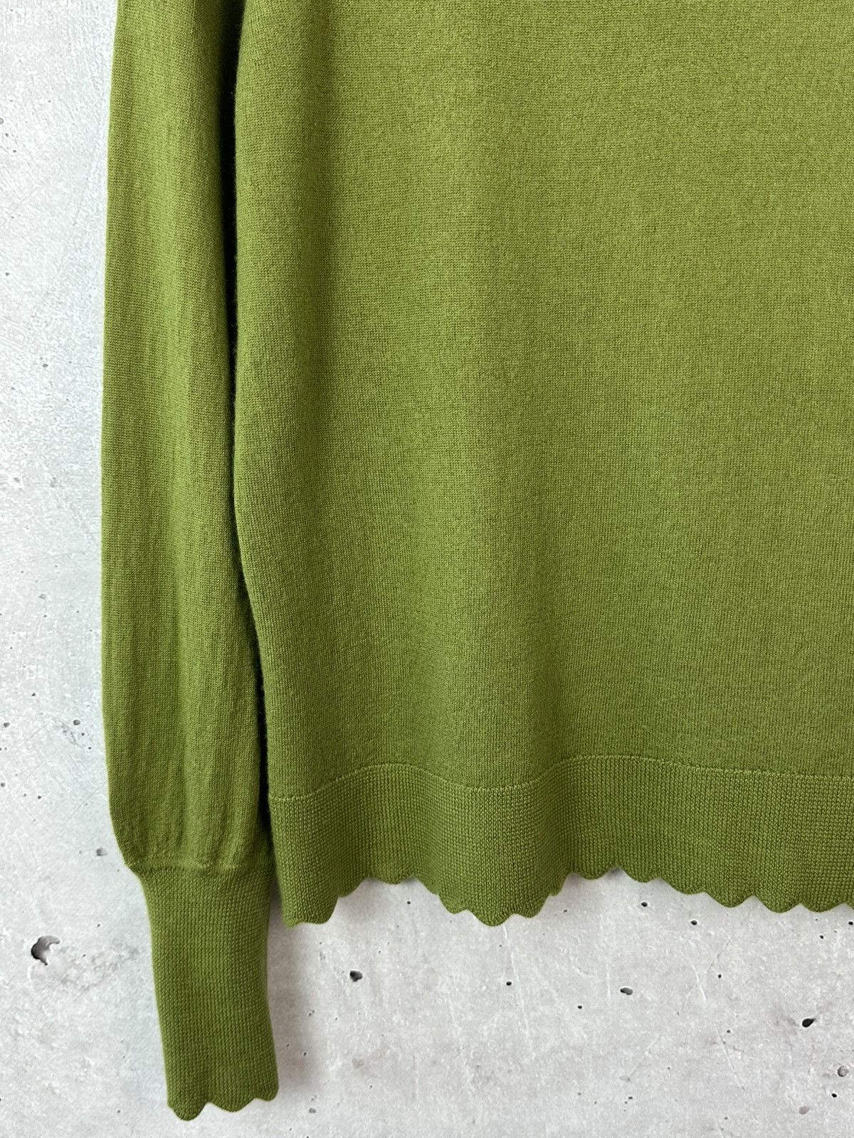Other Wyse London Wool Green Knit Long Sleeve Women’s Sweater Size S / US 4 / IT 40 - 4 Thumbnail