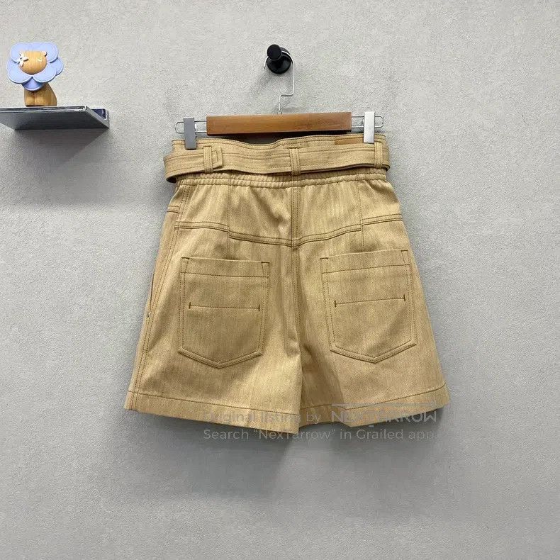 Hermes Hermes Brown Denim Shorts Size 24" / US 00 / IT 34 - 2 Thumbnail