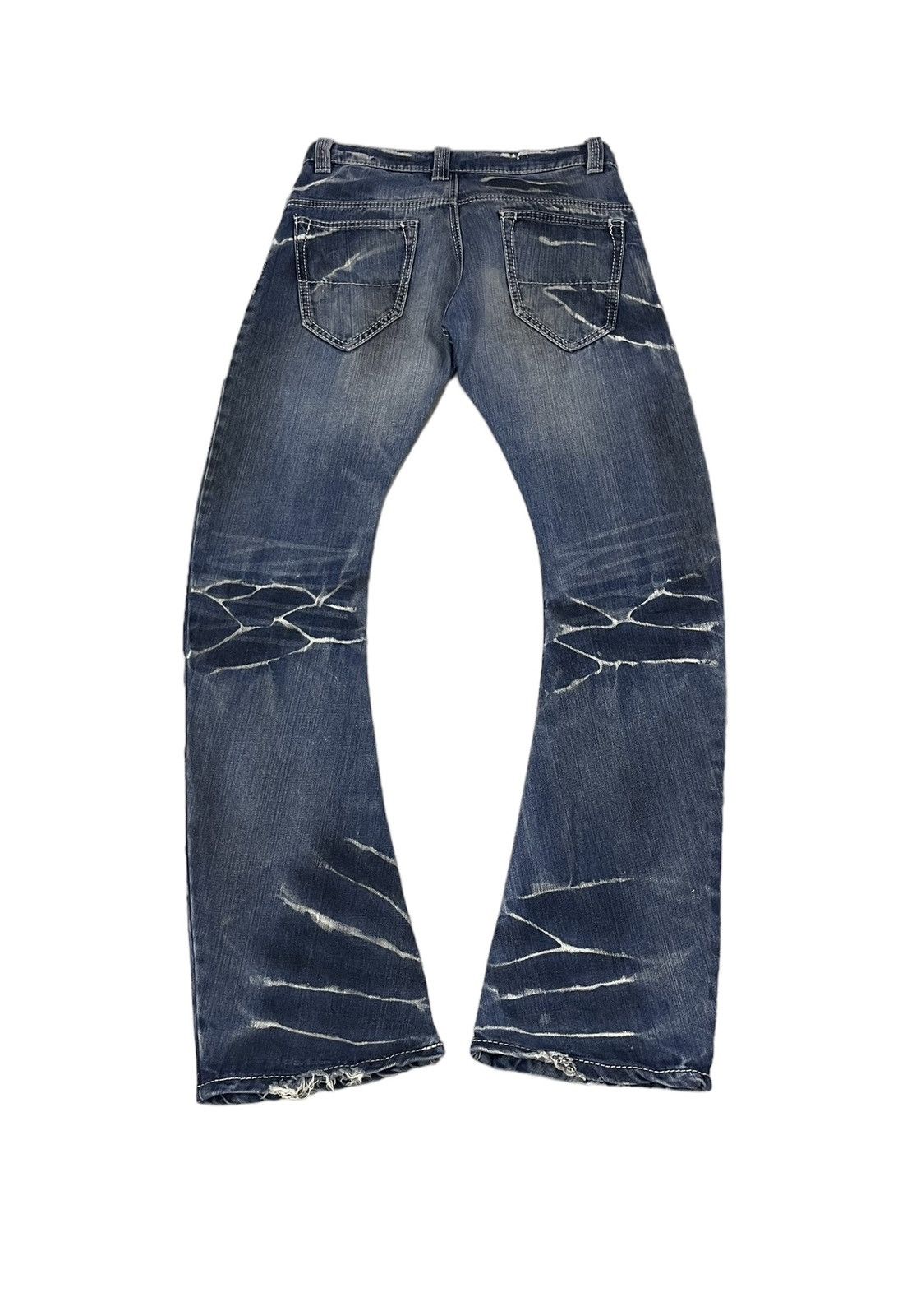 BUFFALO BOBS Buffalo Bobs Japan Flare Clawmark J-cut Jeans Mudwash Size US 31 - 4 Thumbnail