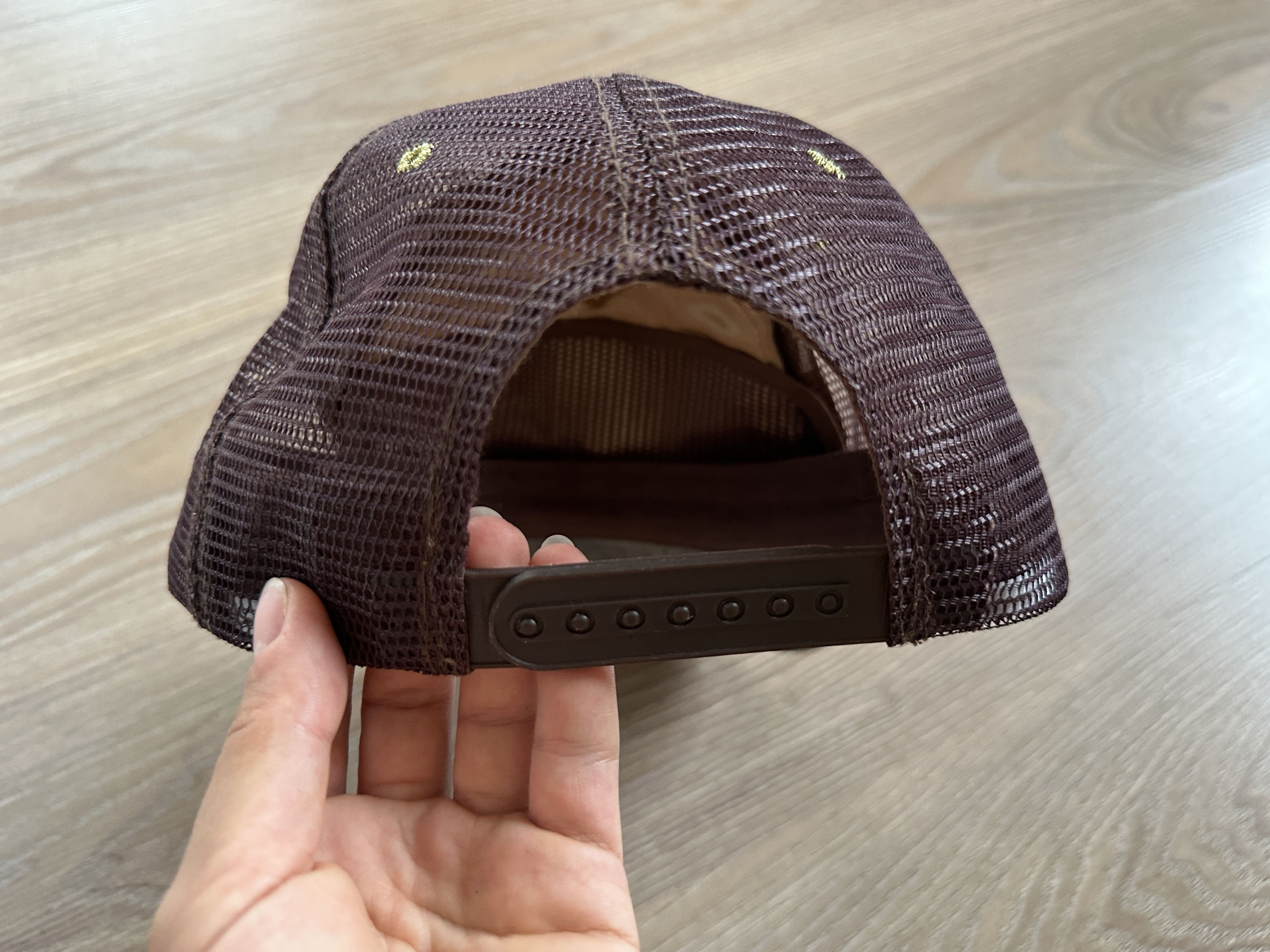 Christian Audigier × Ed Hardy × Vintage Vintage Ed Hardy Brown Cap Trucker Size ONE SIZE - 5 Thumbnail