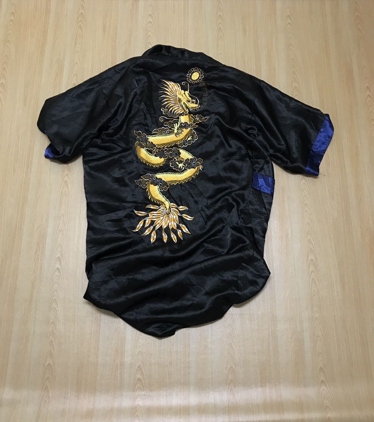 Japanese Brand Vintage Pyajamas Silk Reversible Dragon Size US M / EU 48-50 / 2 - 6 Thumbnail