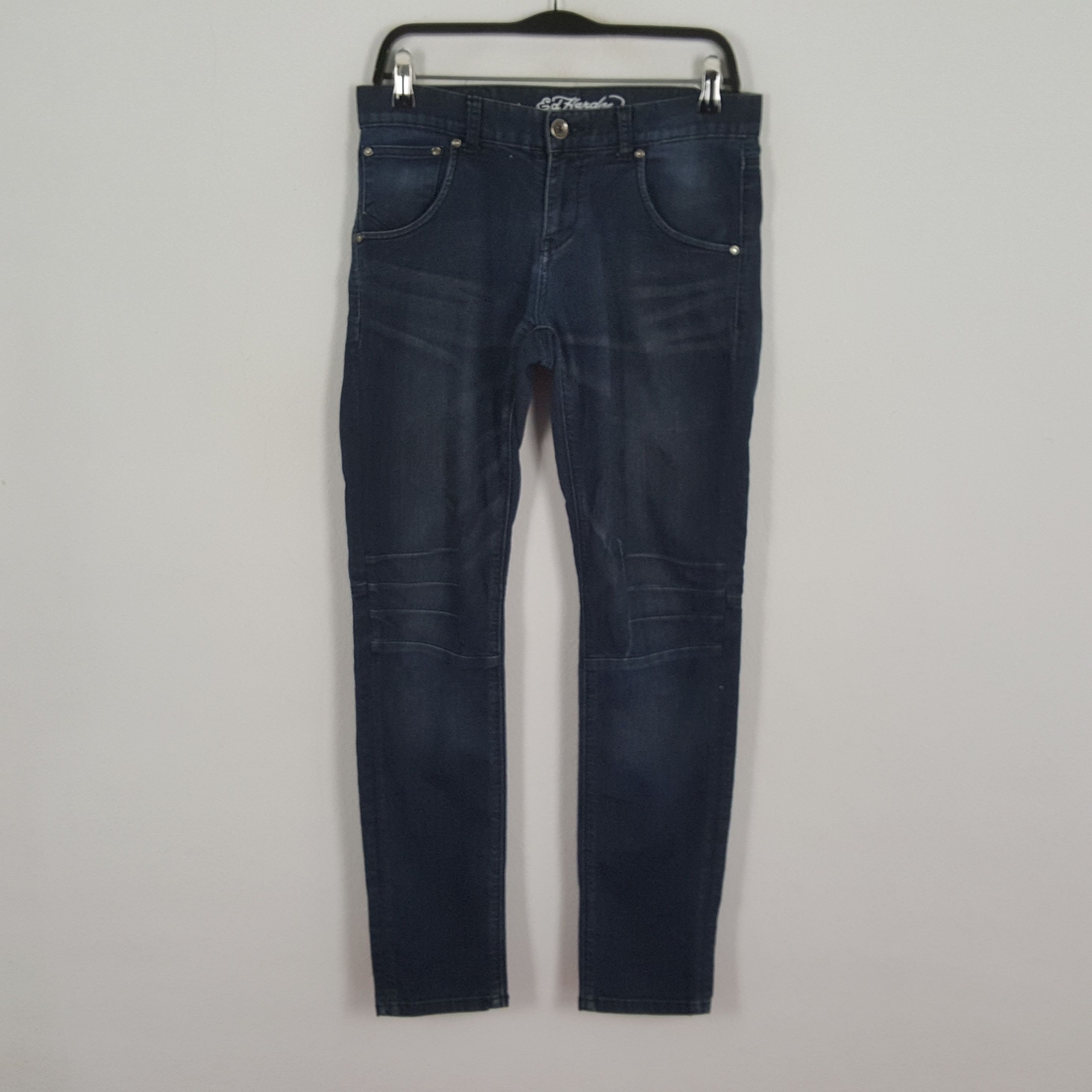 Ed Hardy × Vintage ED HARDY Streetwear Fashion Style Custom Art Jeans Size 30" / US 8 / IT 44 - 4 Thumbnail