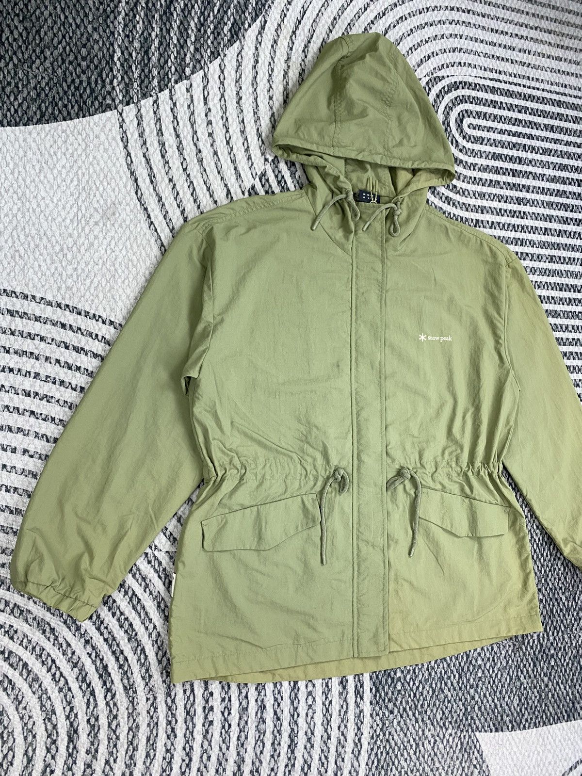 Snow Peak Vintage Snow Peak Light Green In Parka Style Hooded Jacket Size M / US 6-8 / IT 42-44 - 3 Thumbnail