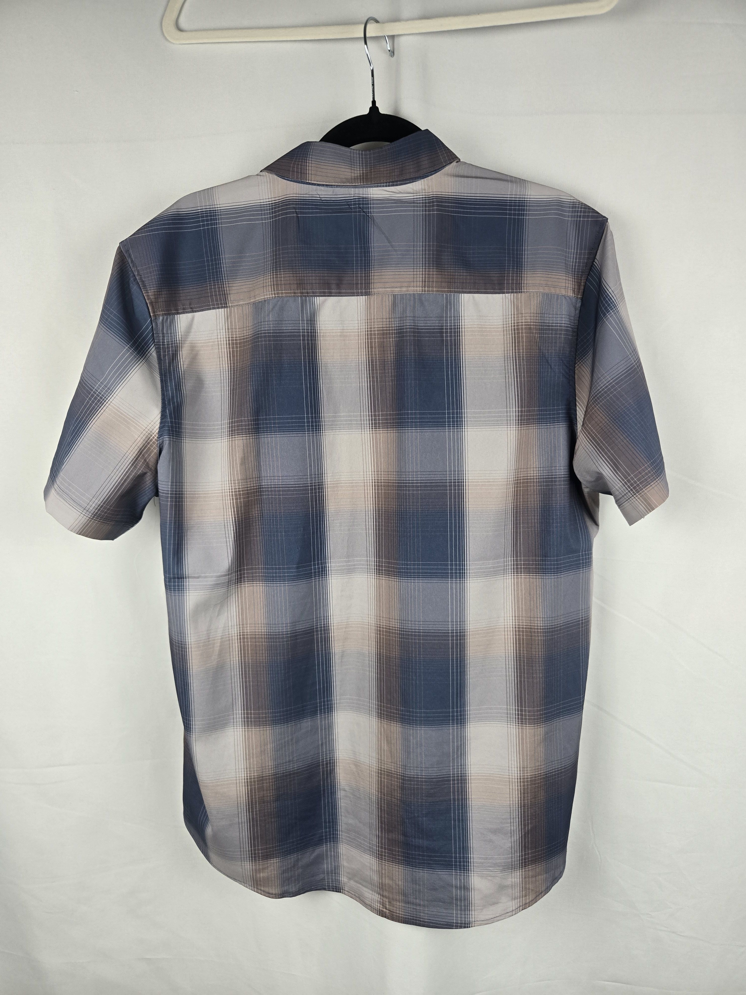 Other Tallwoods Ombre Plaid Short Sleeve Stretch Button Down Shirt Size US M / EU 48-50 / 2 - 2 Thumbnail