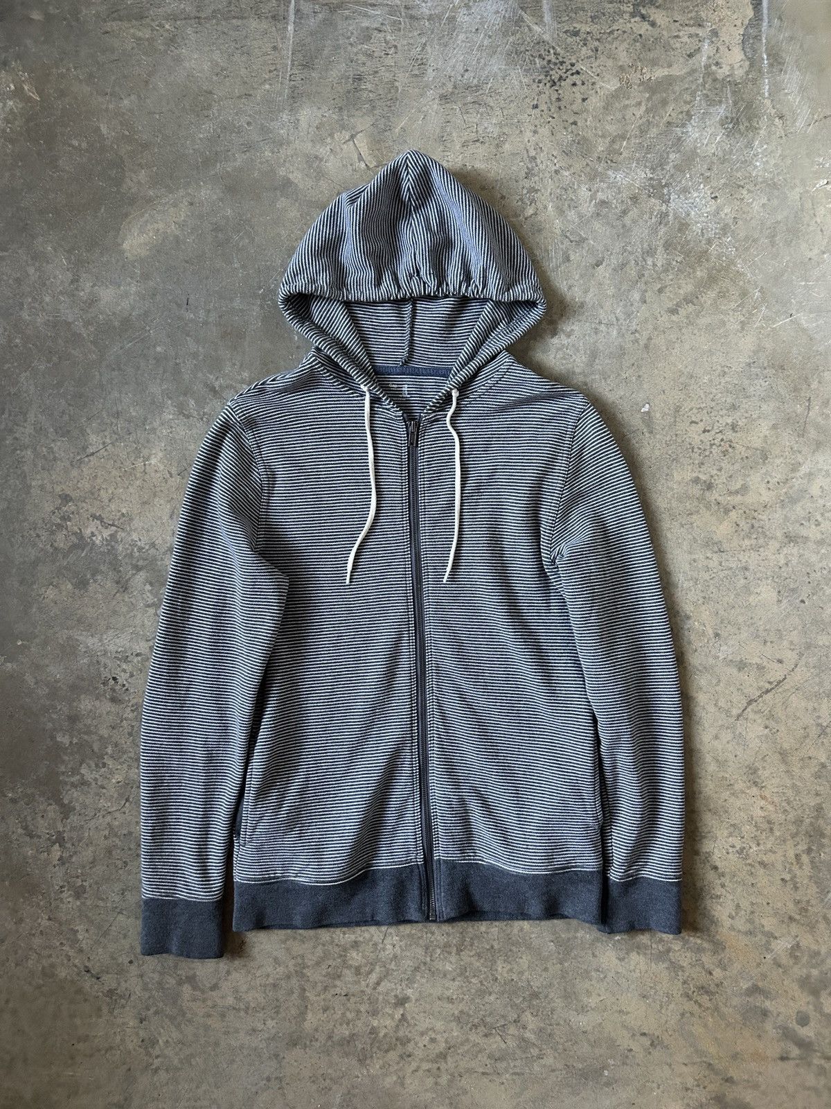 Gap Vintage GAP Zip Hoodie –Micro Stripe / Early 2000s Essential Size US S / EU 44-46 / 1 - 1 Thumbnail