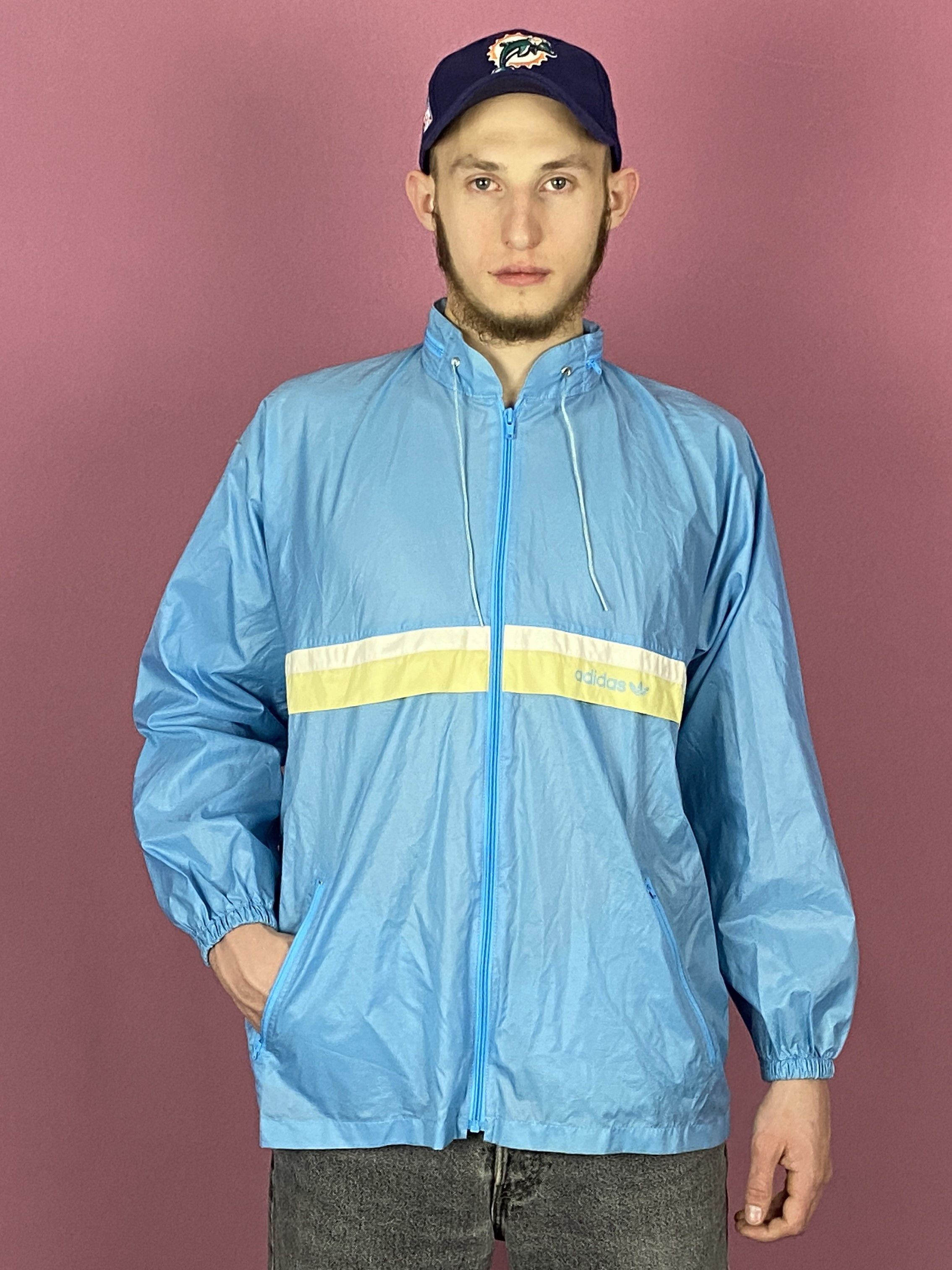 Adidas × Vintage 90s Adidas Vintage Men's Rain Jacket - S Raincoat Size US S / EU 44-46 / 1 - 5 Thumbnail