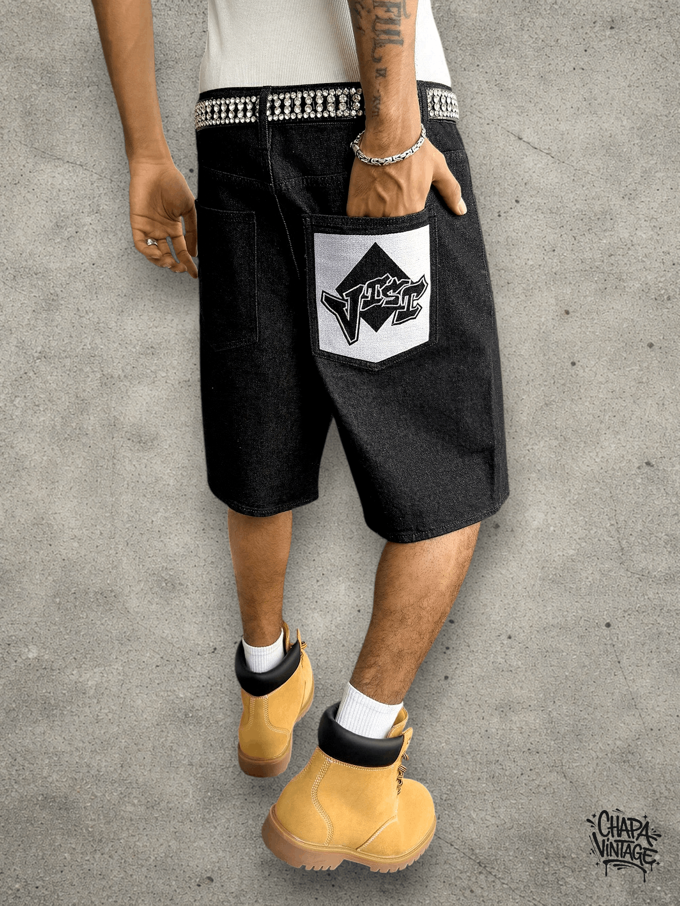 Jean Denim Street Shorts Size US 32 / EU 48 - 1 Thumbnail