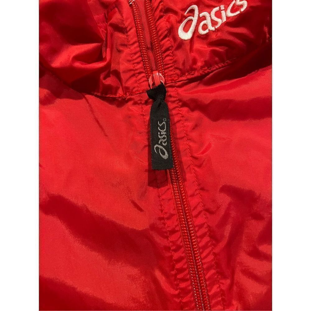 Asics Asics Red Windbreaker Jacket size Large Size US L / EU 52-54 / 3 - 11 Thumbnail