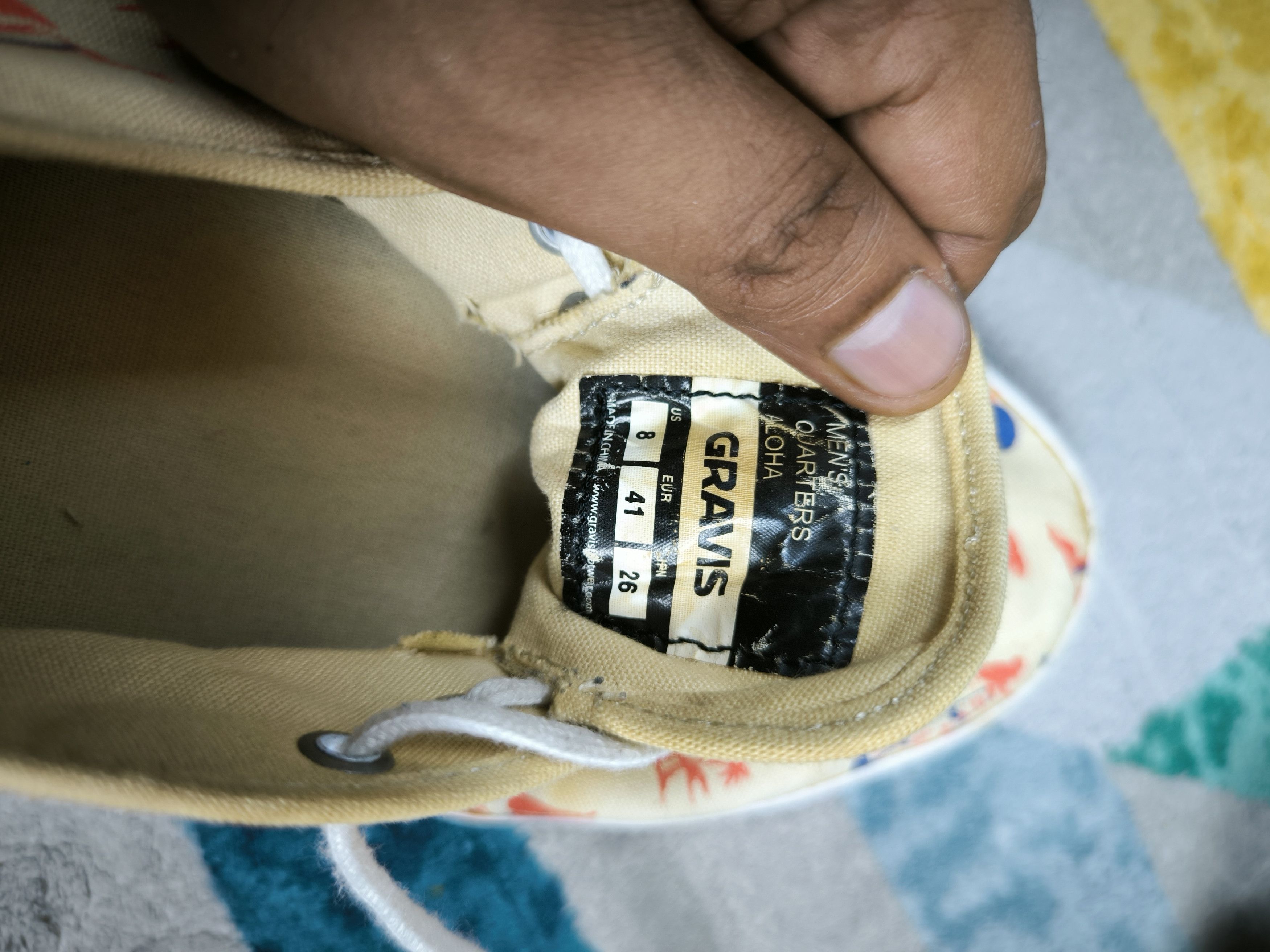 Gravis × Vintage Mens Quarters Aloha Size US 8 / EU 41 - 12 Thumbnail