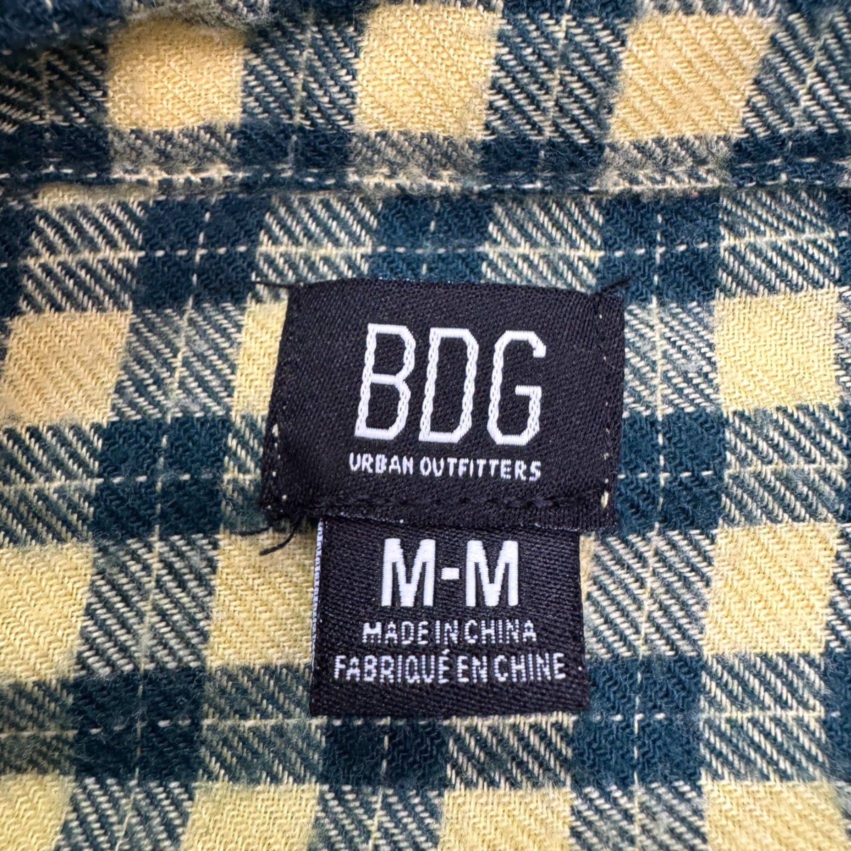 Urban Outfitters BDG Urban Outfitters Oversized Flannel Crop Shirt Women M Blue Yellow Plaid Casual Vintage No N/A Size M / US 6-8 / IT 42-44 - 7 Thumbnail