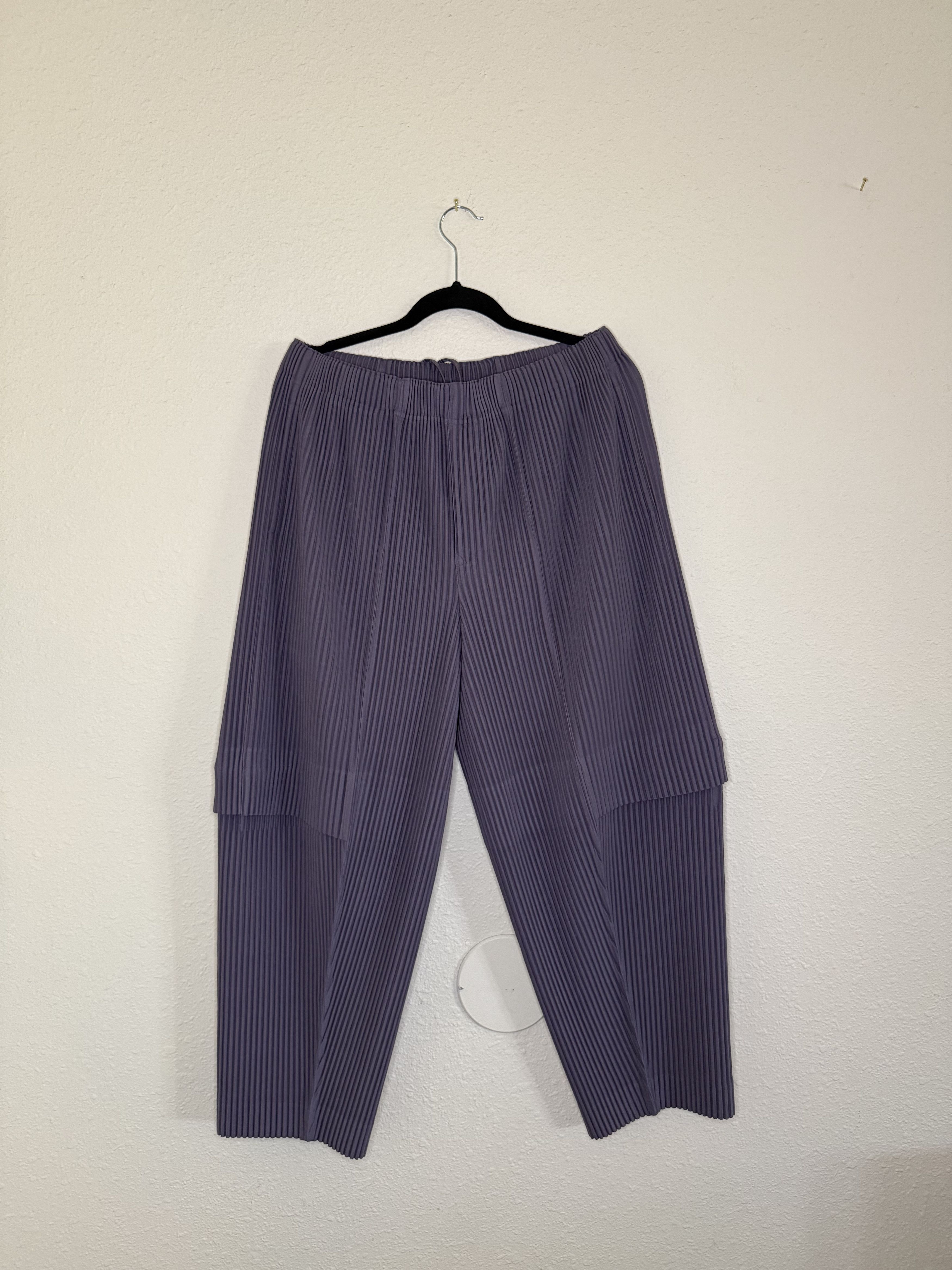 Issey Miyake Pleated Cargo Pants Size US 33 - 1 Thumbnail