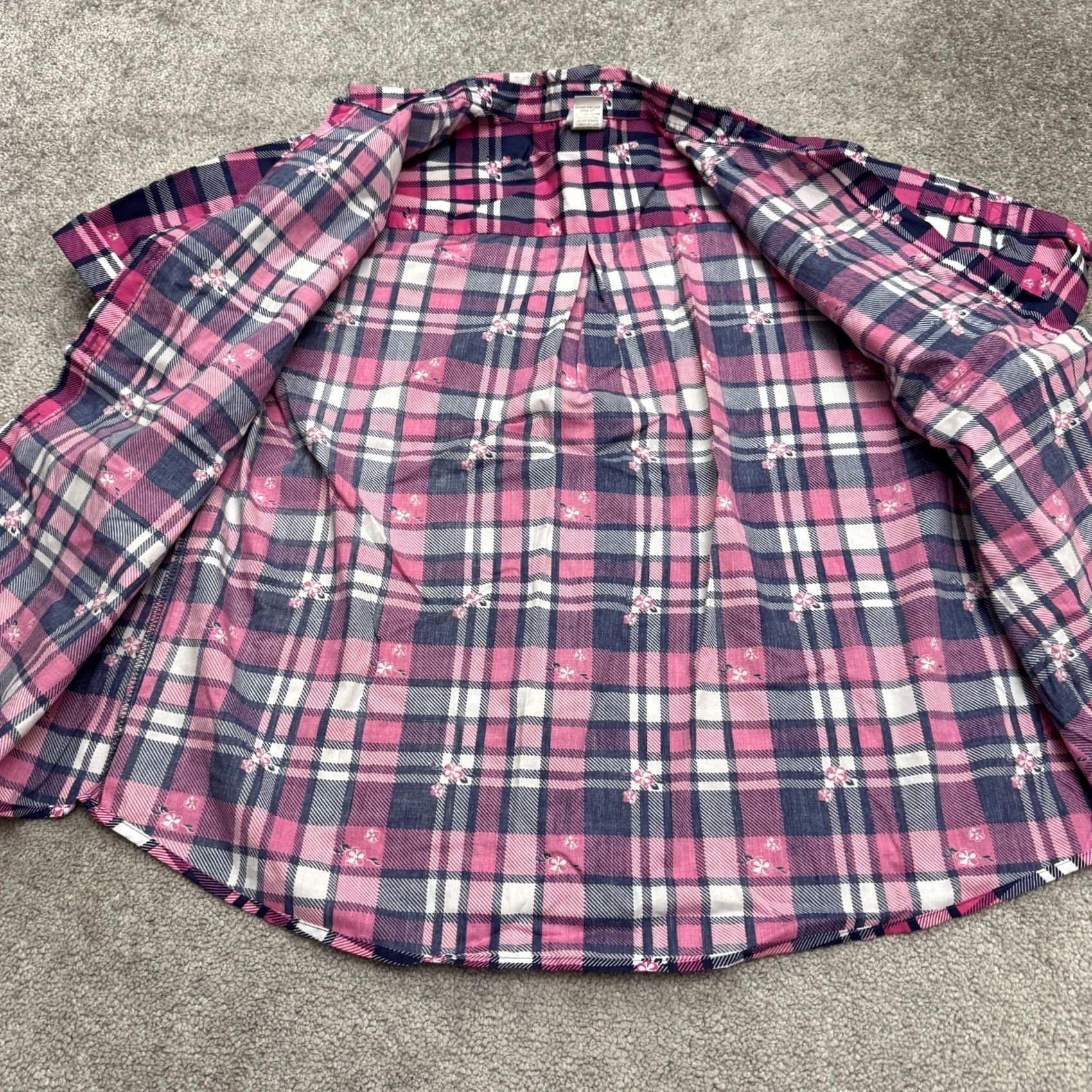 Pinko Adrian Delafield Button-Up Shirt Womens XL Multicolor Plaid Short Sleeve Casual Shirt Womens XL Size XL / US 12-14 / IT 48-50 - 5 Thumbnail