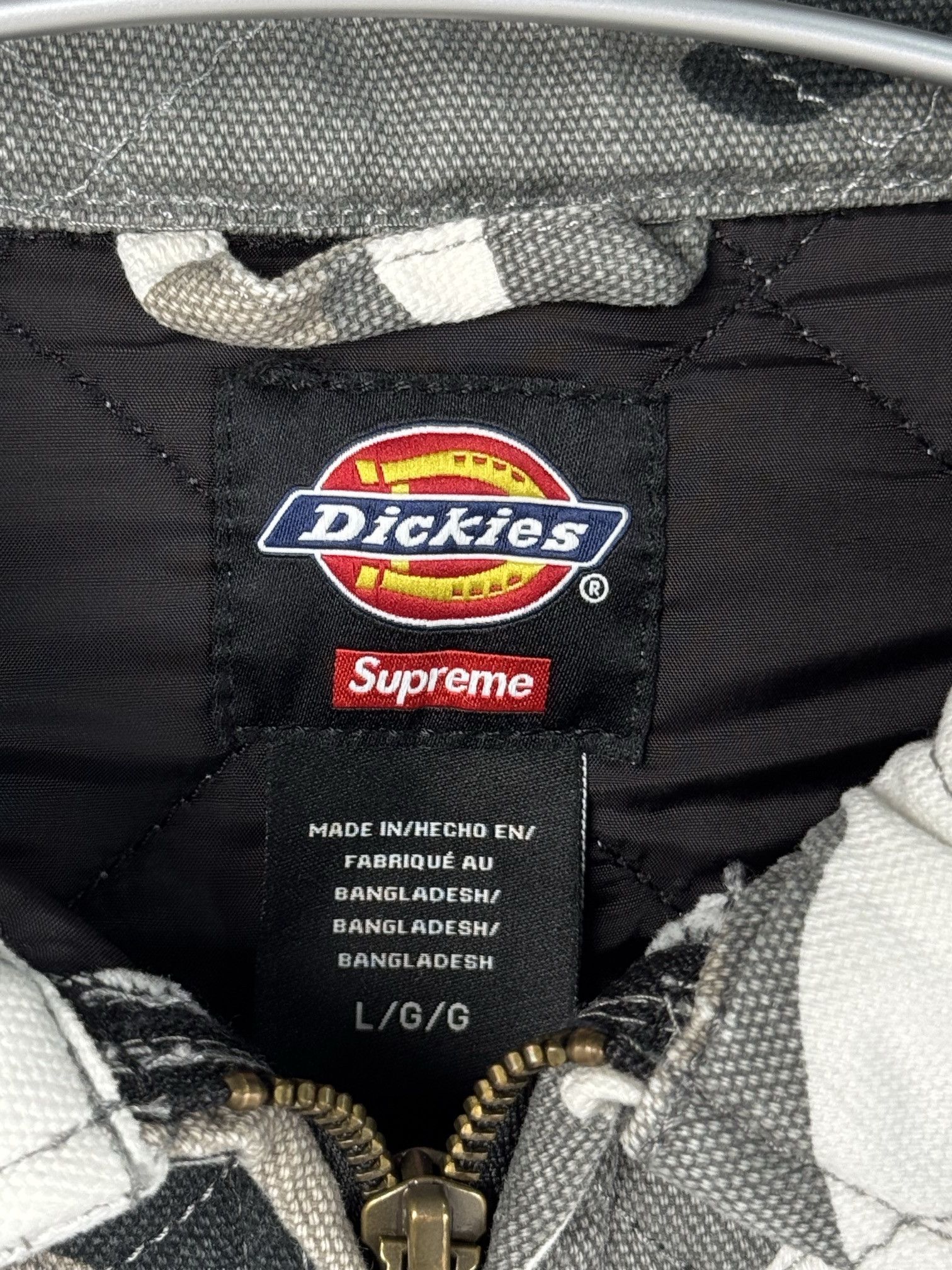 Supreme Dickies Quilted Work Jacket カモフラ Supreme Dickies Quilted Work Jacket Grey Camo