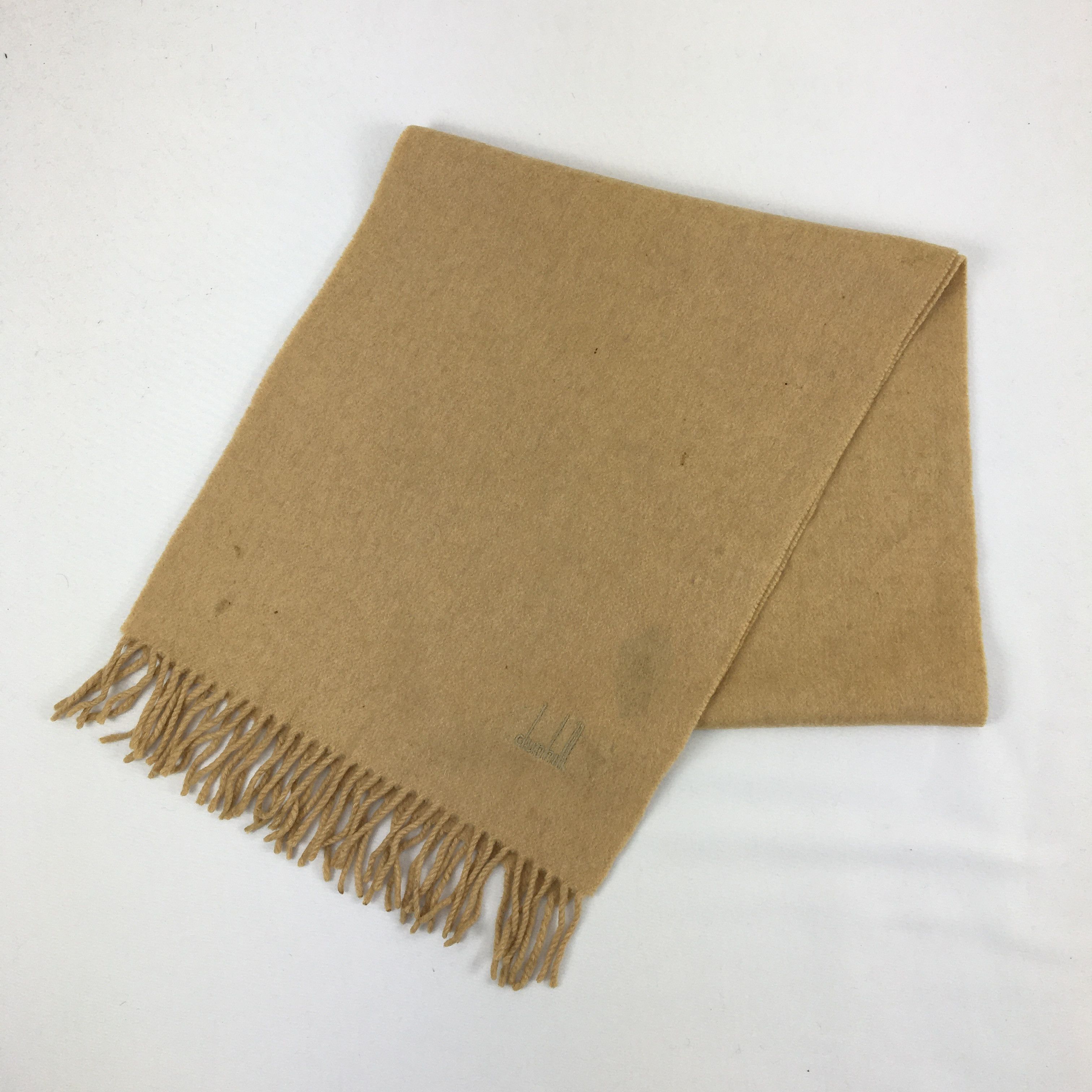 Alfred Dunhill Vintage Alfred Dunhill Scarf Muffler Wool Cashmere Scarves Size ONE SIZE - 2 Thumbnail