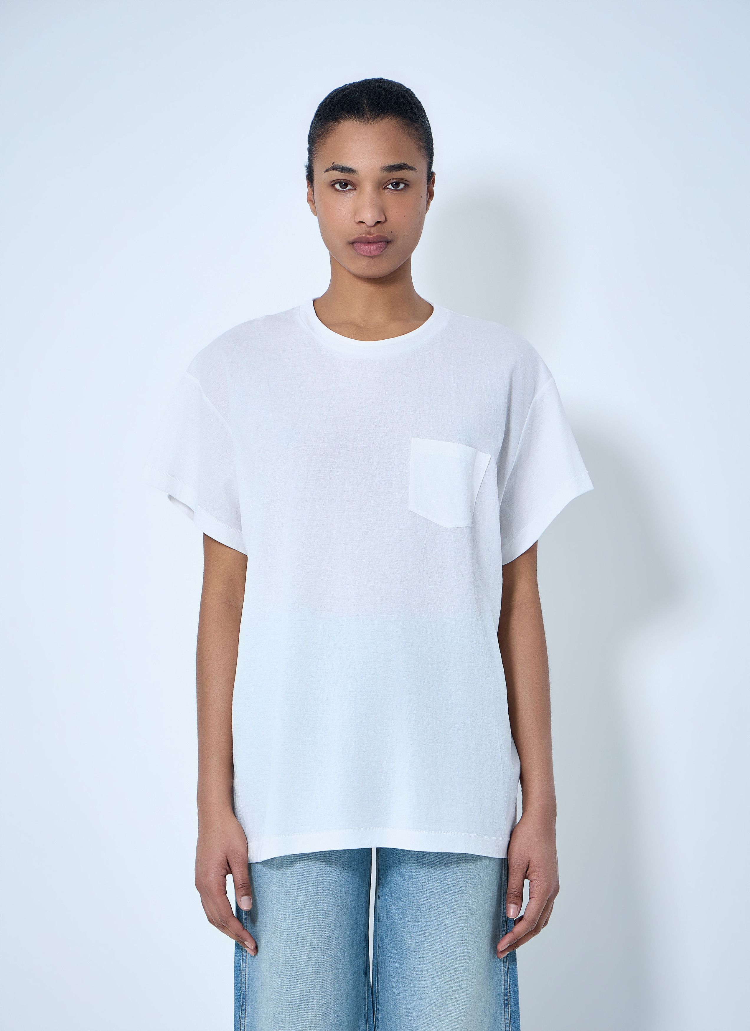KHAITE Cotton Jersey T-Shirt Size S / US 4 / IT 40 - 1 Thumbnail