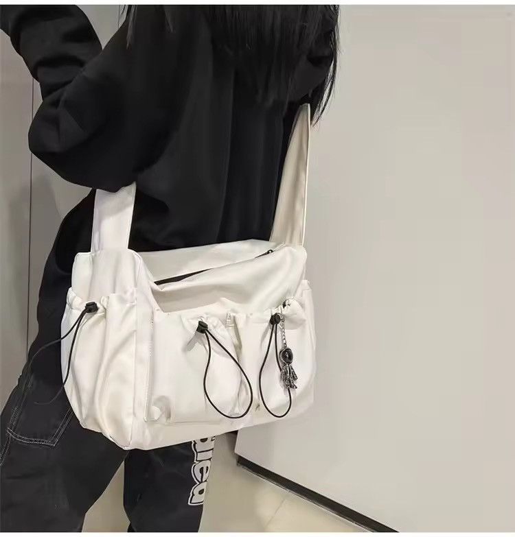 Japanese Brand × Vintage Y2K Japanese Style Tote Shoulder Canvas Bag school Size ONE SIZE - 2 Thumbnail