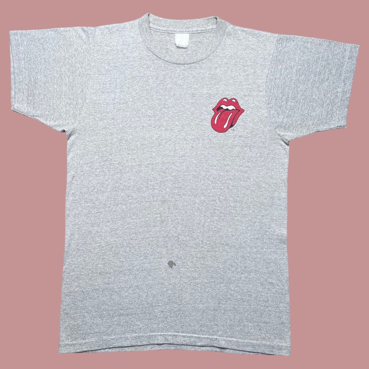 image of Band Tees x Vintage 1981 Rolling Stones Wish You Were Here Tour T-Shirt in Grey, Men's (Size Medium