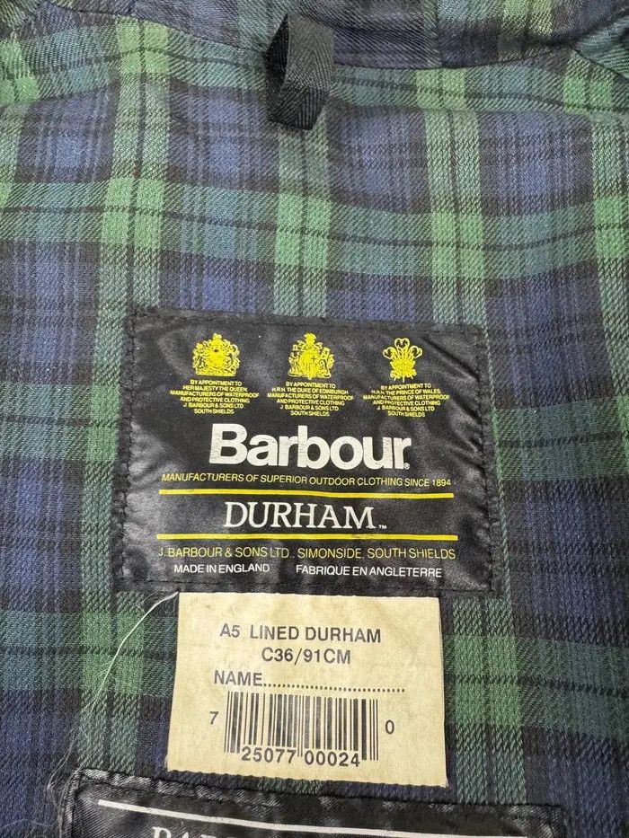 Barbour Vintage Barbour Waxed Jacket A5 Lined Durham Size US S / EU 44-46 / 1 - 17 Thumbnail