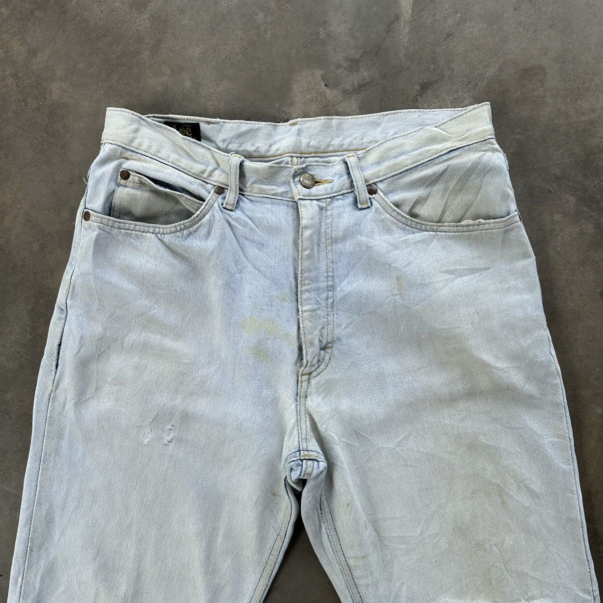 Japanese Brand Vintage Lee Lightwash Distressed Faded Denim Jean Pant W32 Size US 32 / EU 48 - 3 Thumbnail