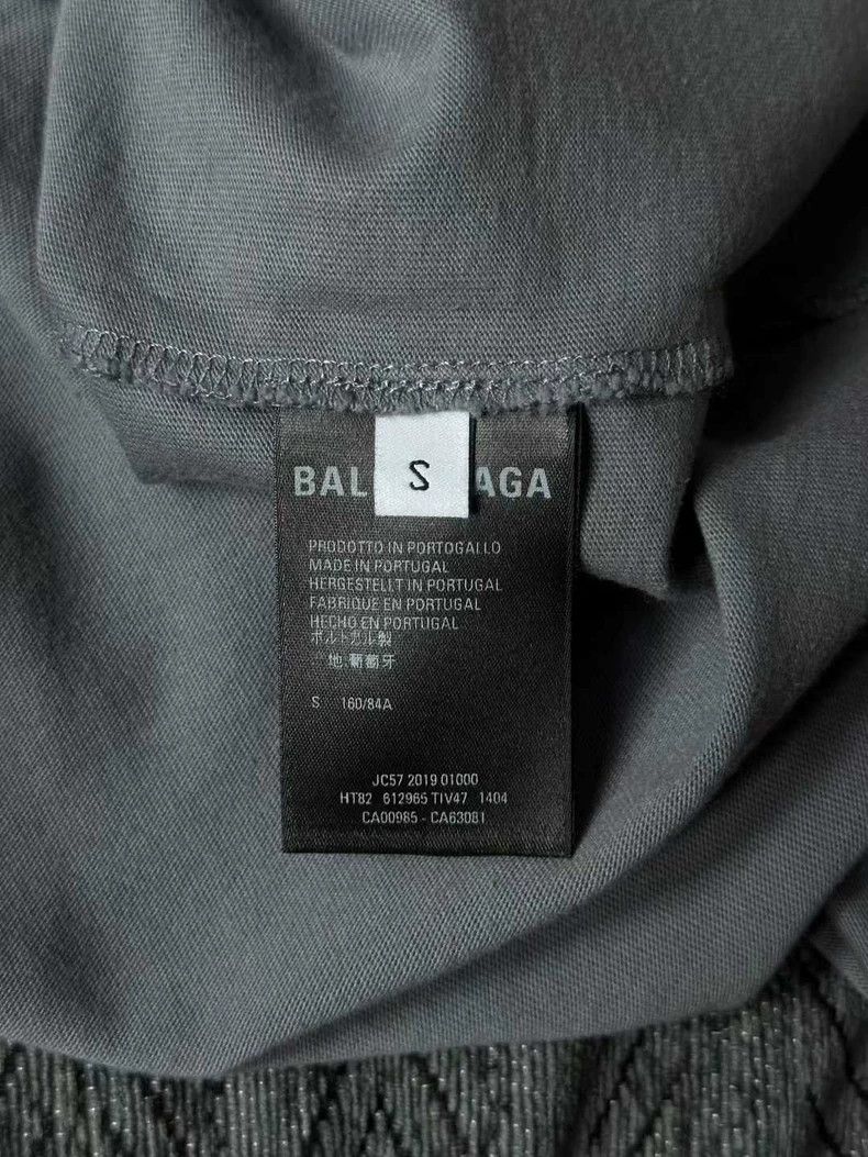 Balenciaga Balenciaga Grey Blue Portrait Short Sleeve Size US S / EU 44-46 / 1 - 4 Thumbnail