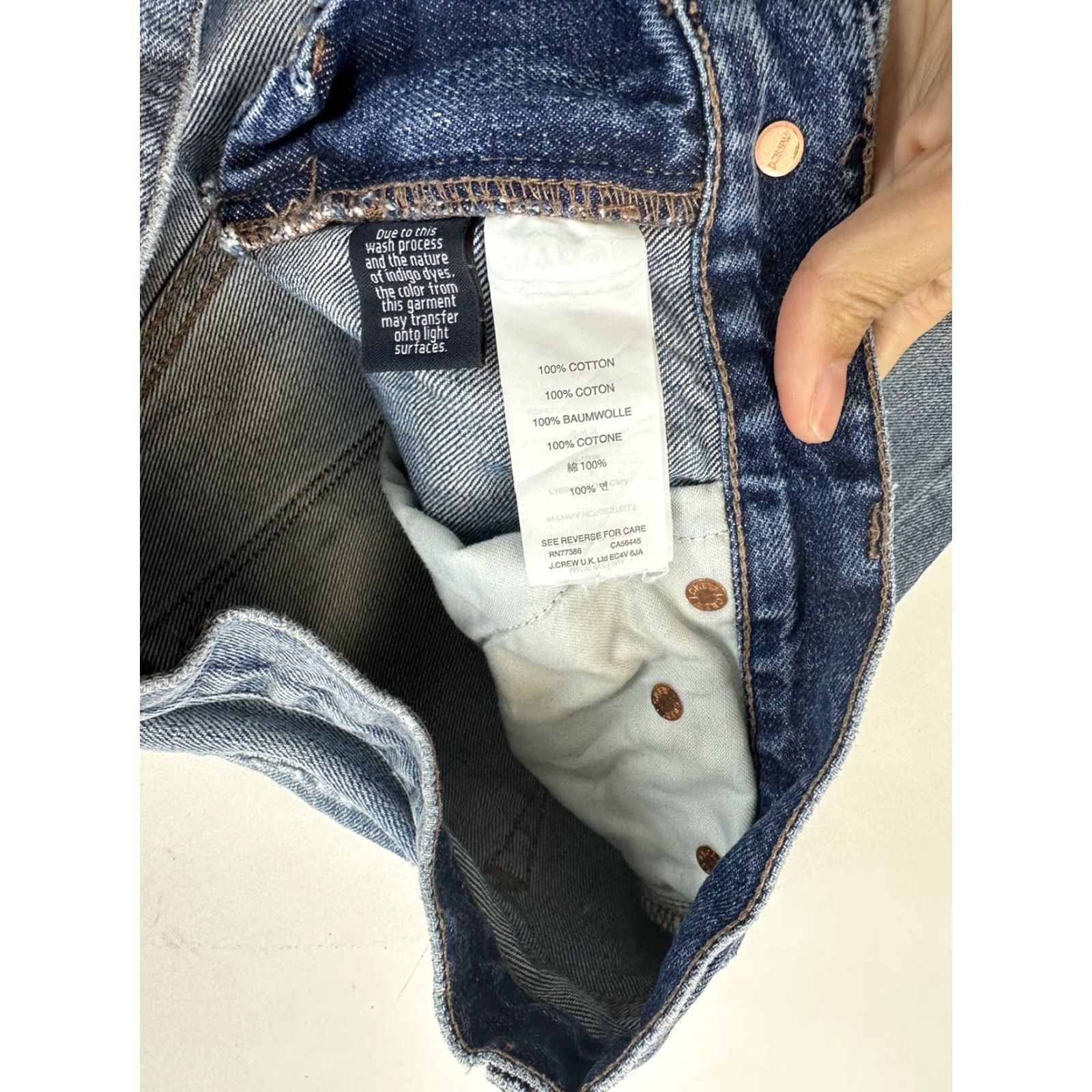 J.Crew J.Crew Jeans Women’s 25 Blue Distressed Patchwork Boyfriend Size 42" / US 20 - 6 Thumbnail