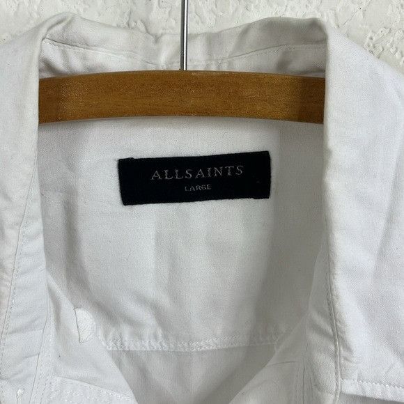 Allsaints Allsaints Button Front Pocket Men's Shirt Long Sleeve Point Size US L / EU 52-54 / 3 - 6 Thumbnail