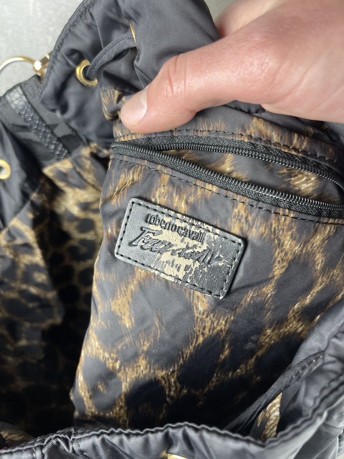 Roberto Cavalli Roberto Cavalli Freedom Y2K Nylon Bag Toucan Zip Pockets Size ONE SIZE - 10 Thumbnail