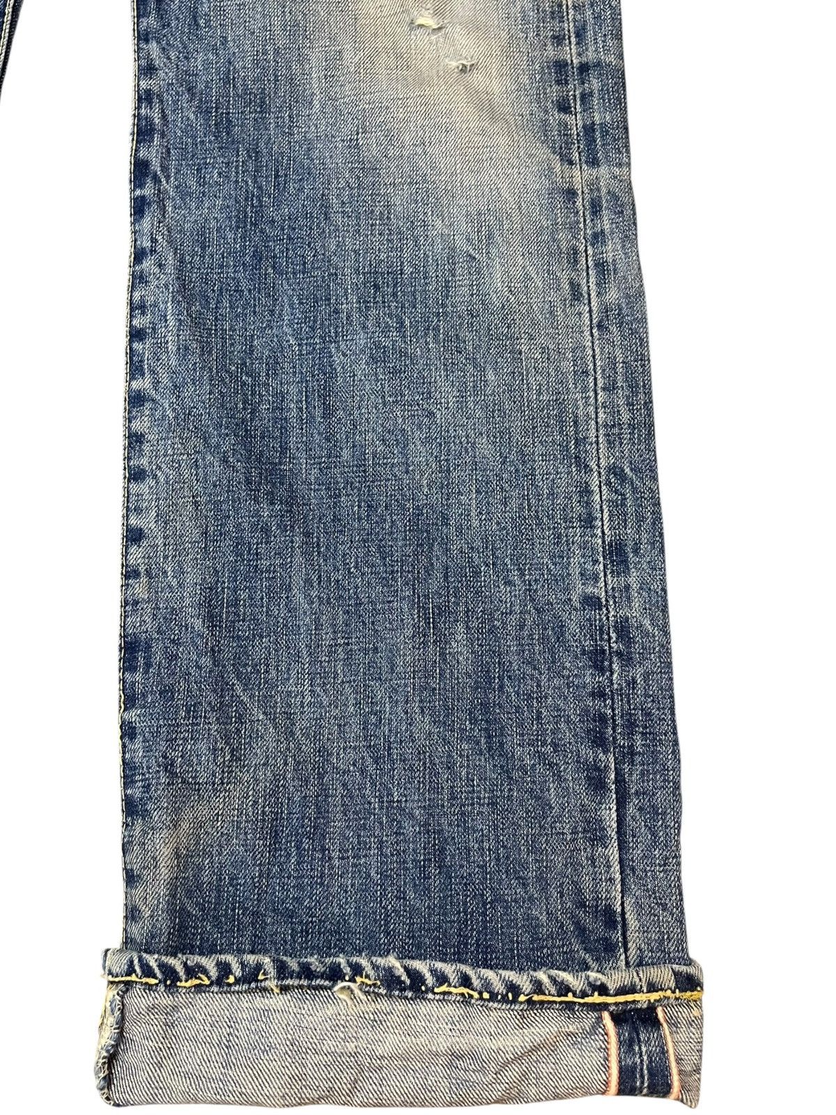 Post Overalls Vintage Post O’Alls Selvedge Faded Distressed Denim Size US 31 - 5 Thumbnail