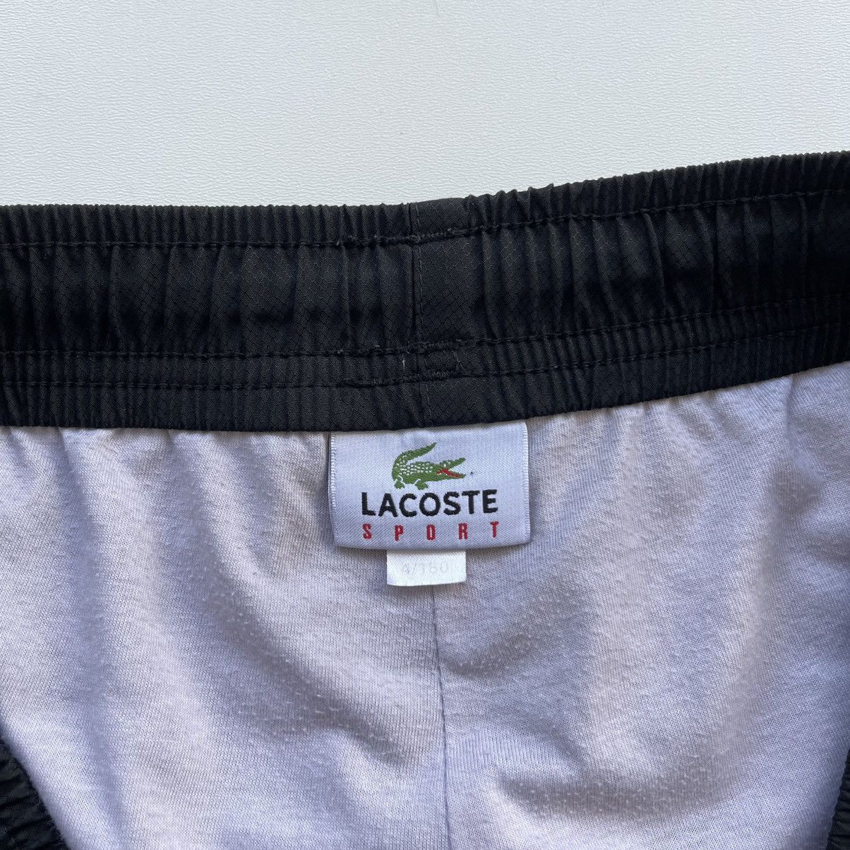 Lacoste × Vintage Lacoste Sport Vintage Nylon Track Pants Black Y2K Size US 34 / EU 50 - 8 Thumbnail