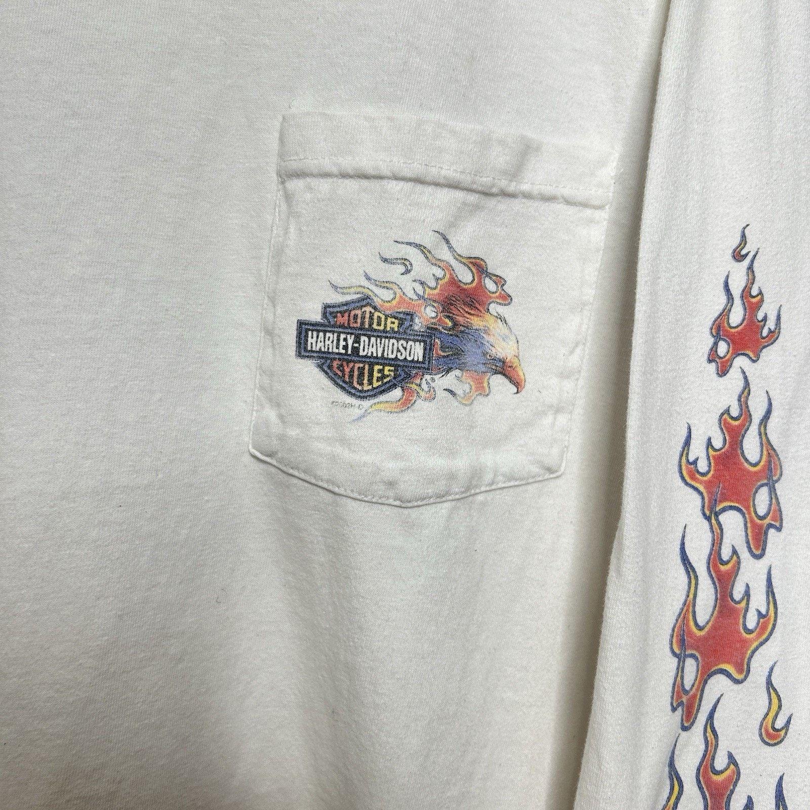 Harley Davidson Y2K Harley Davidson Screaming Eagle Flame Long-Sleeve Tee Size US L / EU 52-54 / 3 - 5 Thumbnail