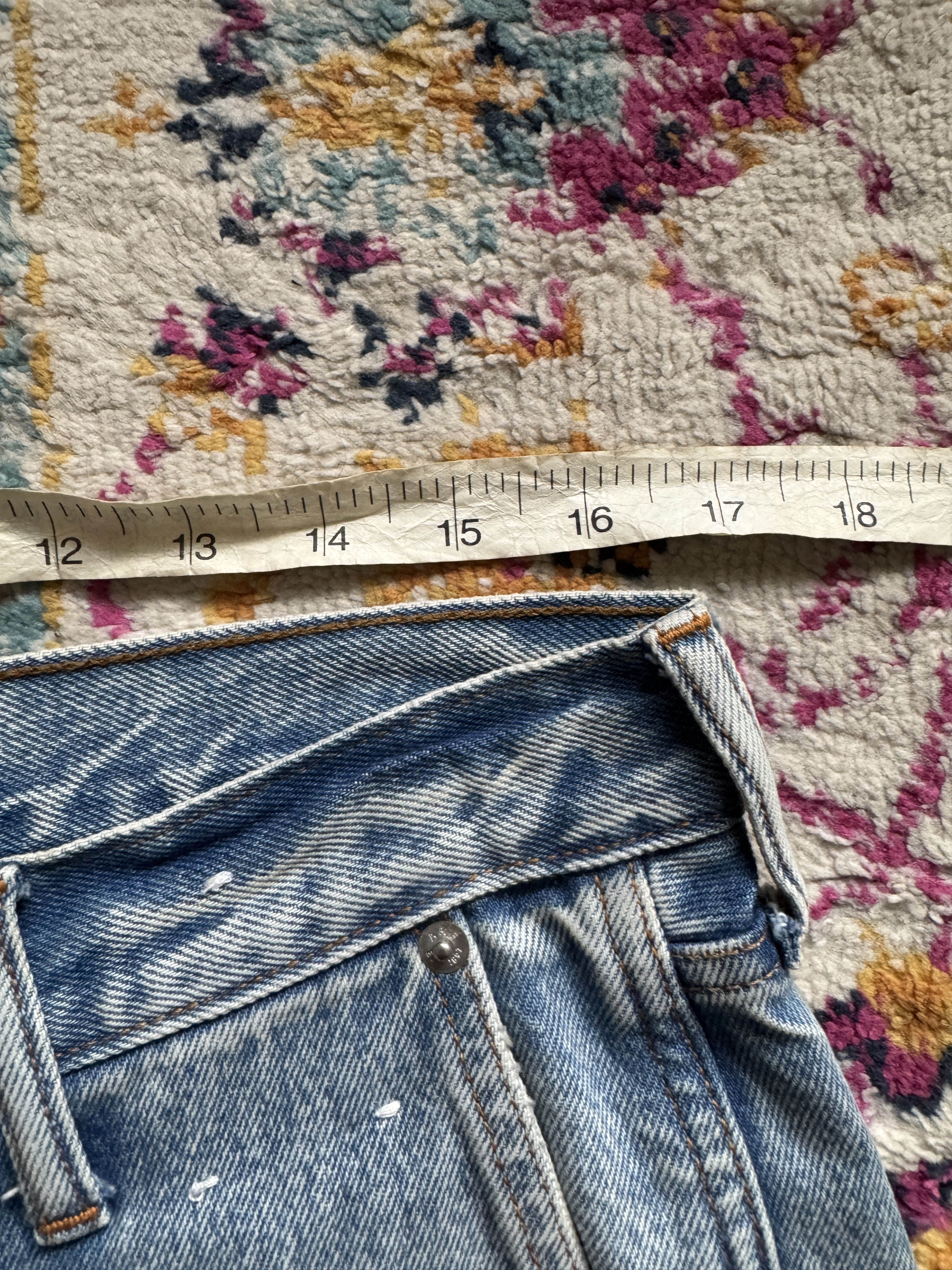 Abercrombie & Fitch Double Knee Carpenter / Painter Jeans - Y2K Light Wash Size US 33 - 7 Thumbnail