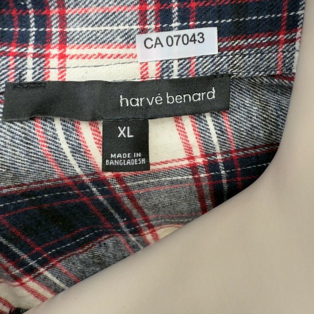 Harve Benard HARVE BENARD Red White Black & Blue Button Up Shirt Size XL Size XL / US 12-14 / IT 48-50 - 4 Thumbnail